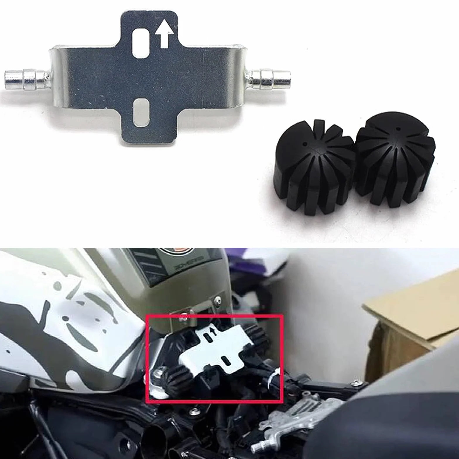 2 sztuki zestawu do obniżania siodełka motocyklowego Akcesoria do obniżania siodełka z oczkiem montażowym pod siedzeniem 10 mm Kompatybilne z B-M-W R1200GS LC/ R1250GS/S1000XR/K1600 B/K1600/R1200RT