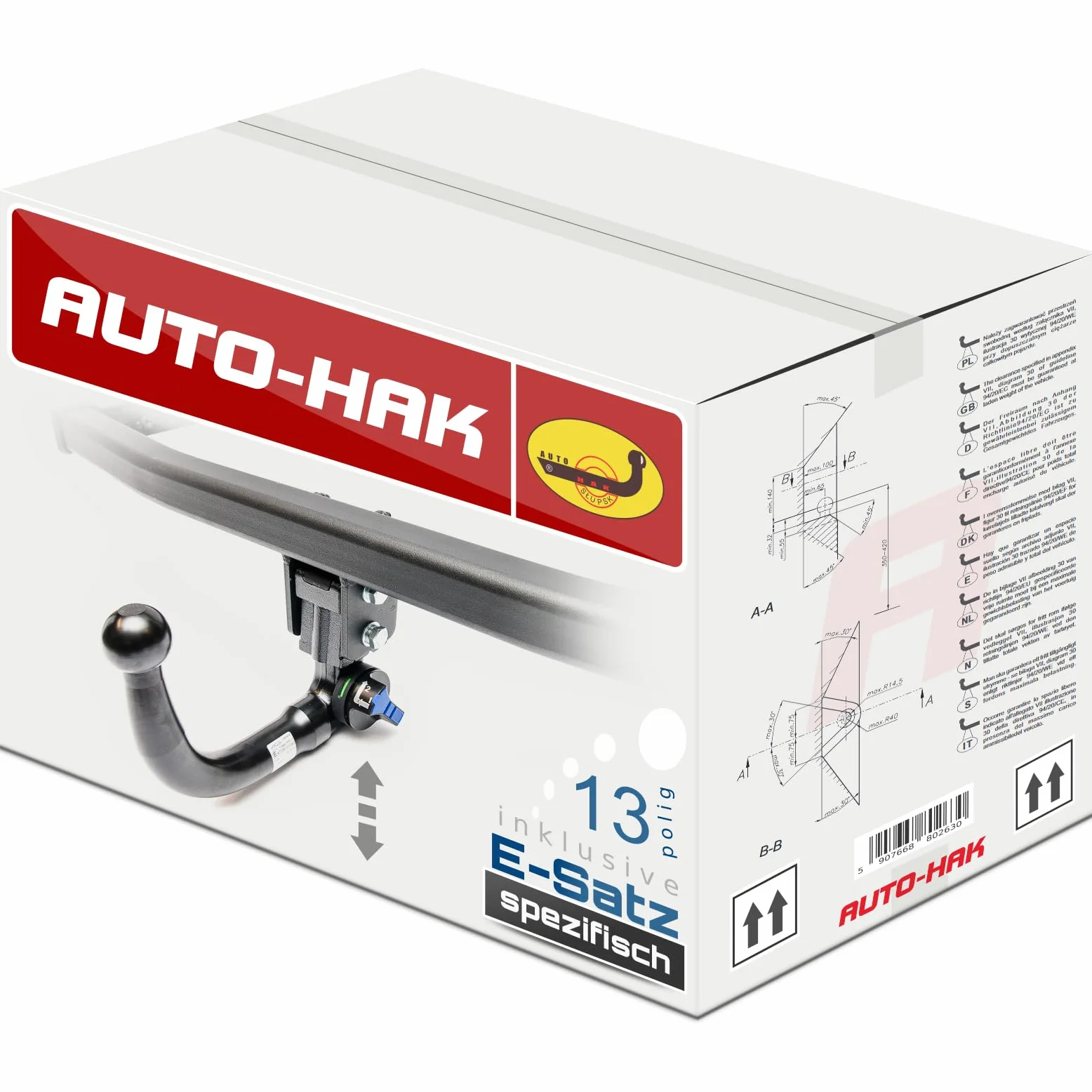 Hak holowniczy wypinany kompatybilny z Audi Q2 11.2016-01.2024 + wiązka elektryczna dedykowana 13-pin