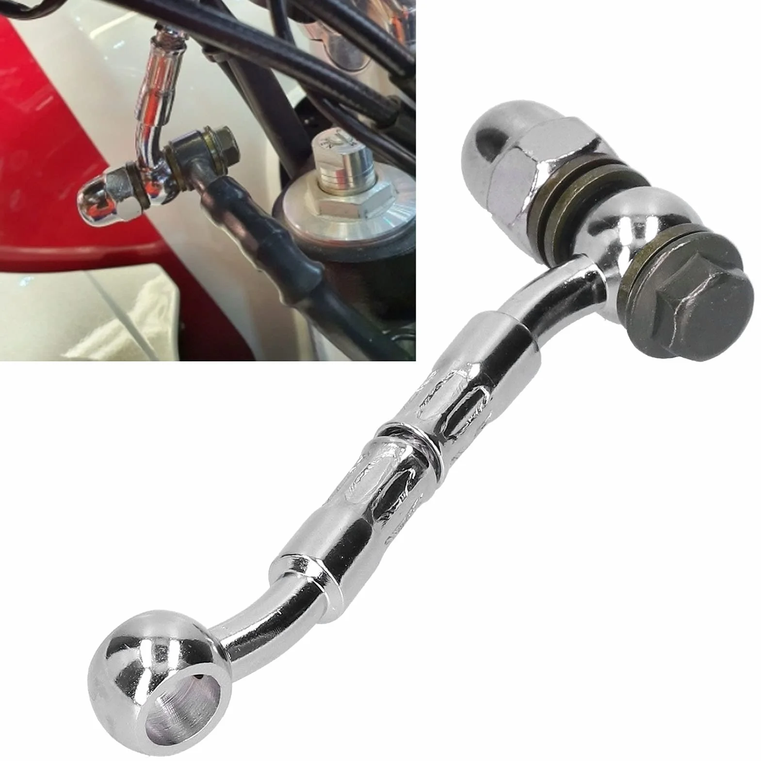Przedłużacz przewodu hamulcowego Przedłużacz przewodu hamulcowego Złącze przedłużające Uniwersalne hydrauliczne części zamienne do modyfikacji motocykla