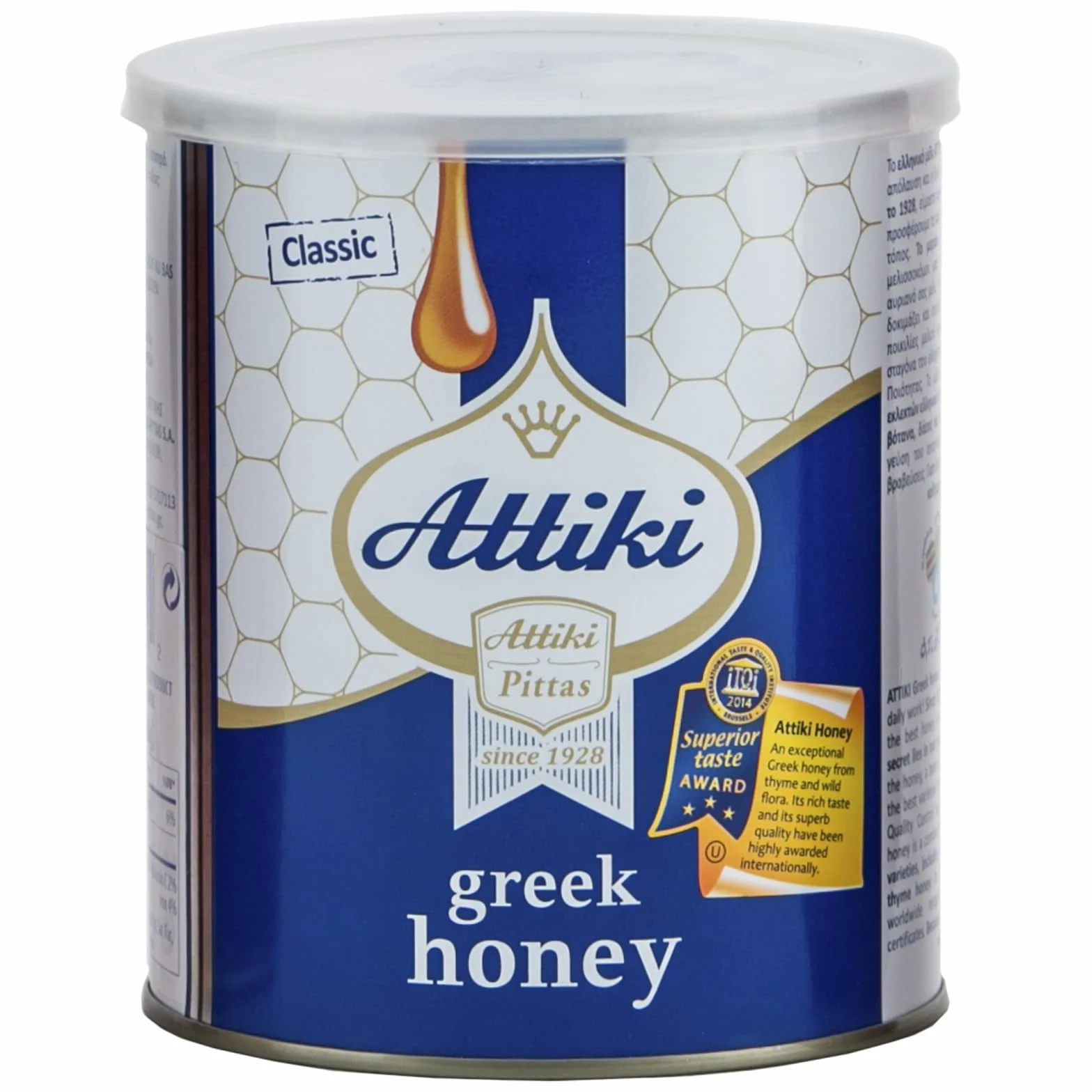 Attiki, Greek Honey 1000 g CAN by Pittas