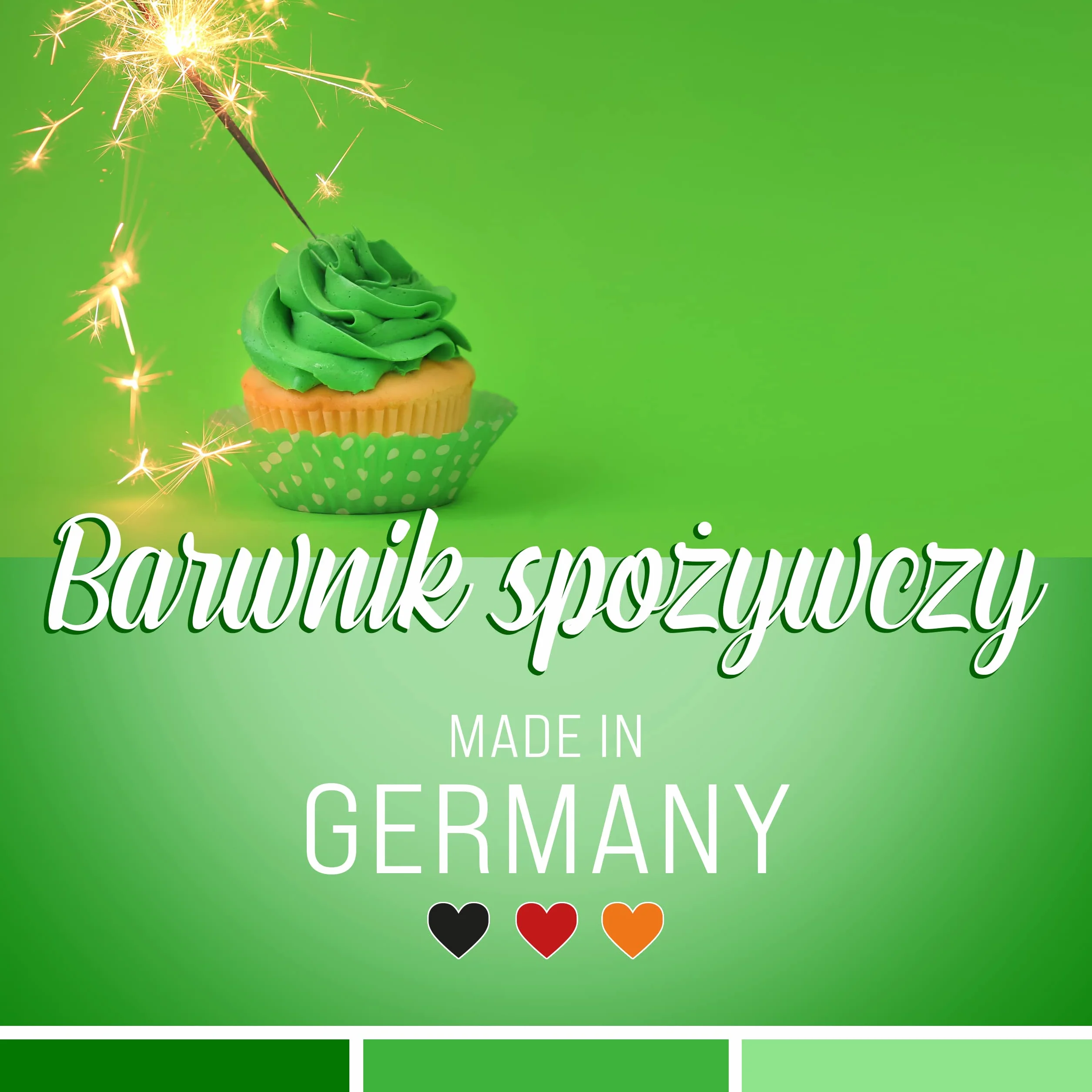 Belissia barwnik spożywczy zielony 10ml wysoko skoncentrowany płynny