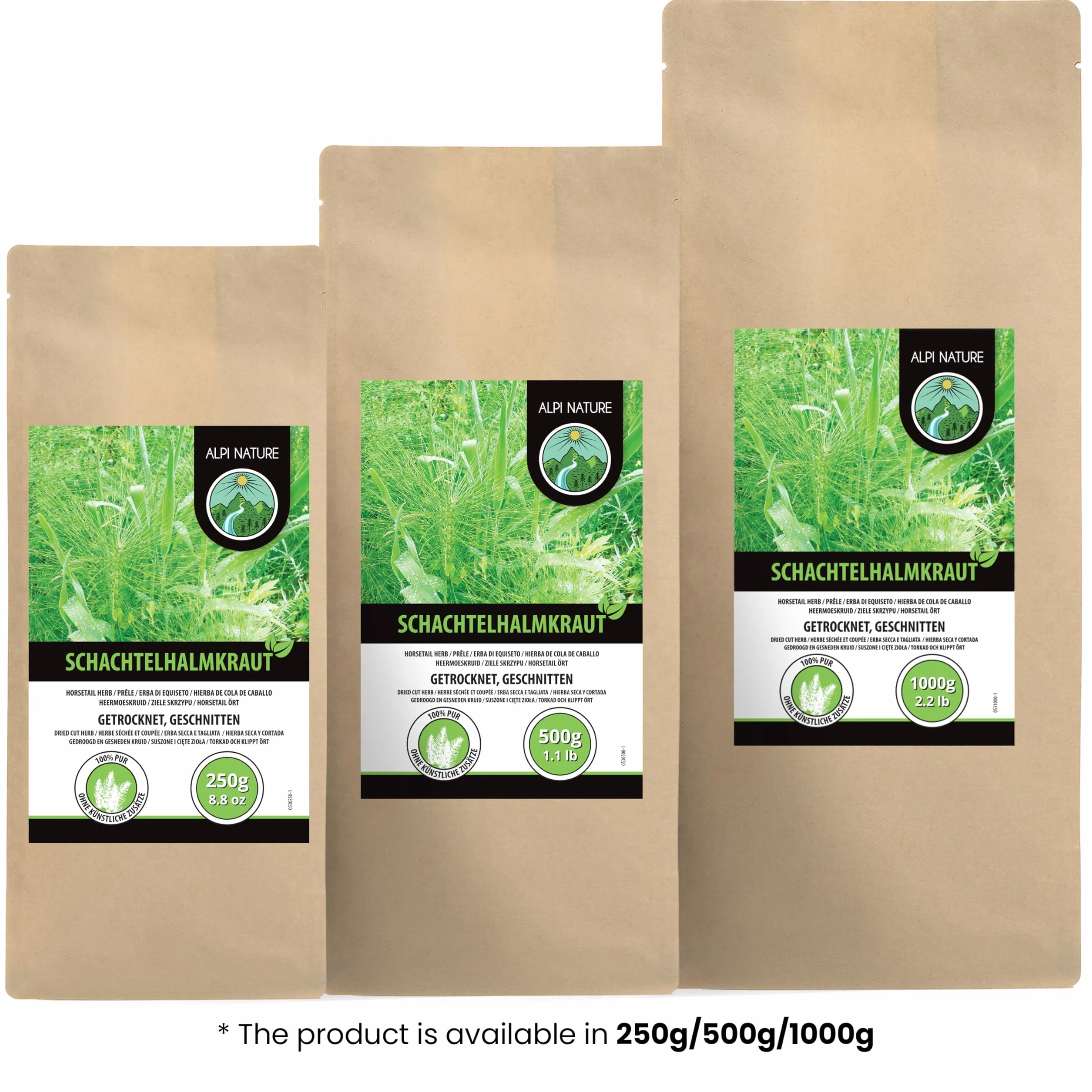 Herbata ze Skrzypu Alpi Nature 250g, Suszone Ziele Skrzypu Polnego, Herbata Liściasta