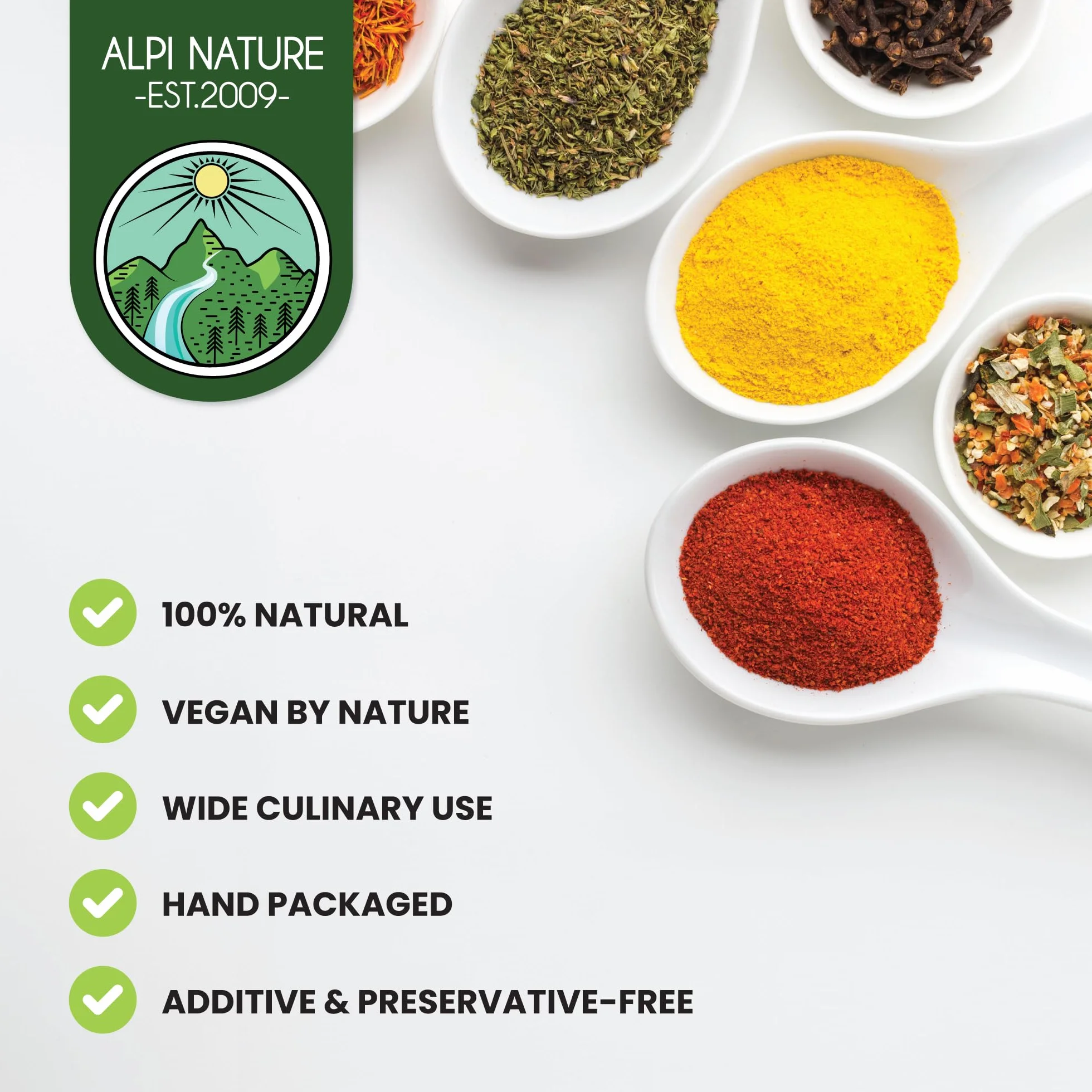 Alpi Nature Mieszanka Przypraw Khmeli Suneli 200g, Przyprawy Azjatyckie do Chleba Serowego, Gulaszu i Pilawu