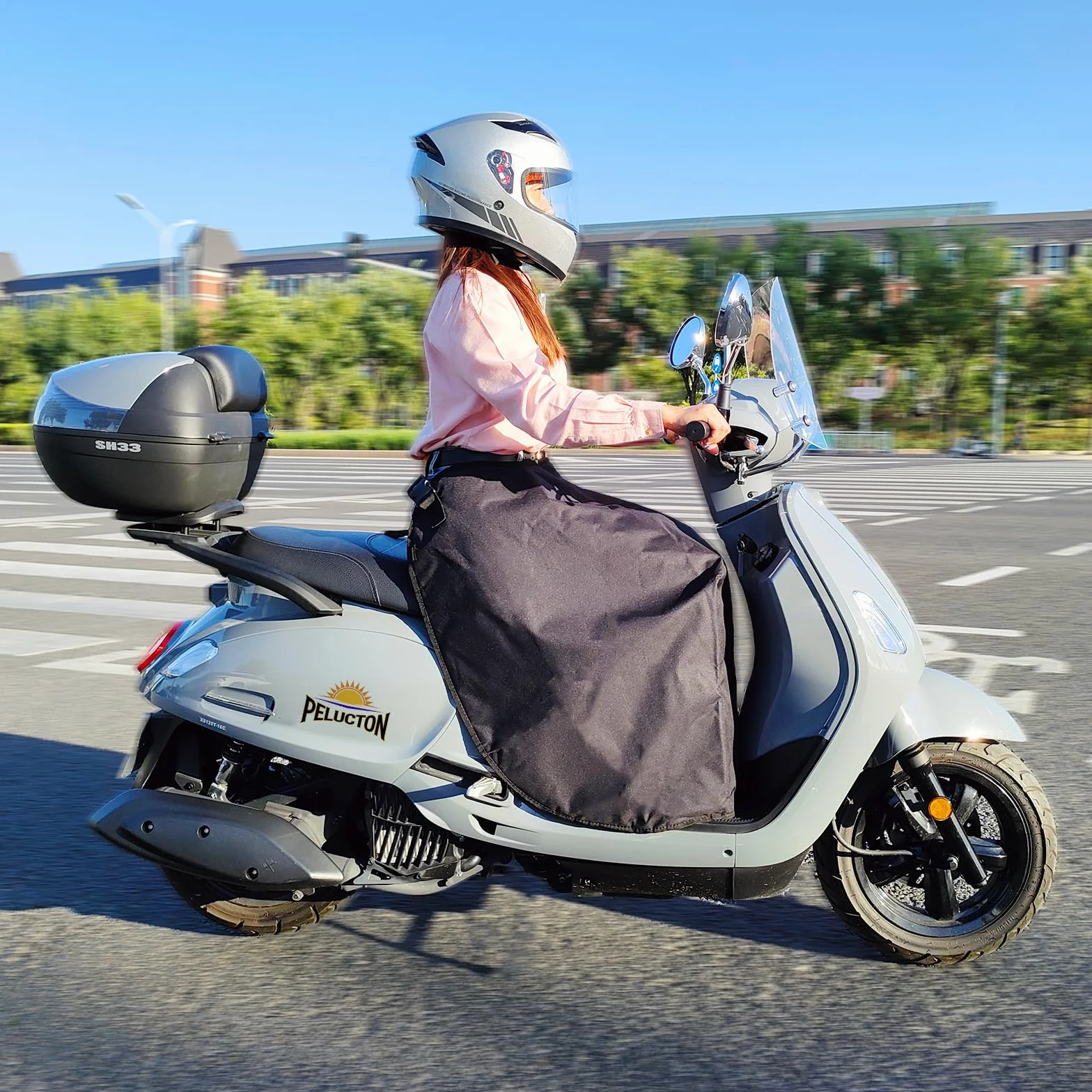 Wodoodporny Pokrowiec na Nogi Skutera, Uniwersalny Fartuch na Nogi Skutera, Ciepły Ochraniacz na Nogi, Wiatroodporny koc Przeciwdeszczowy na Nogi do Motocykla