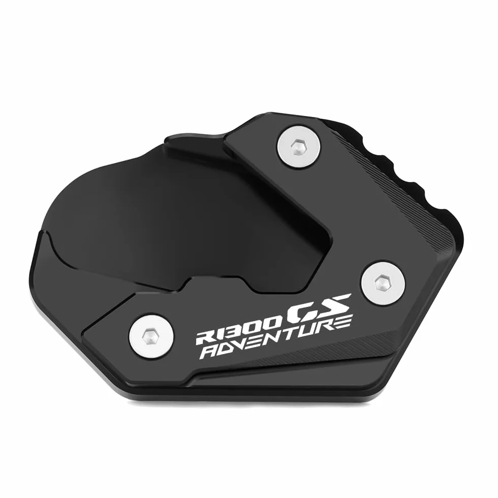 Modeer Kompatybilny z B.M.W R1300GS Adventure 2024 + stojak boczny do motocykla CNC, podkładka przedłużająca gsa 1300 r 1300 gsa r1300 gs akcesoria adv (czarne)