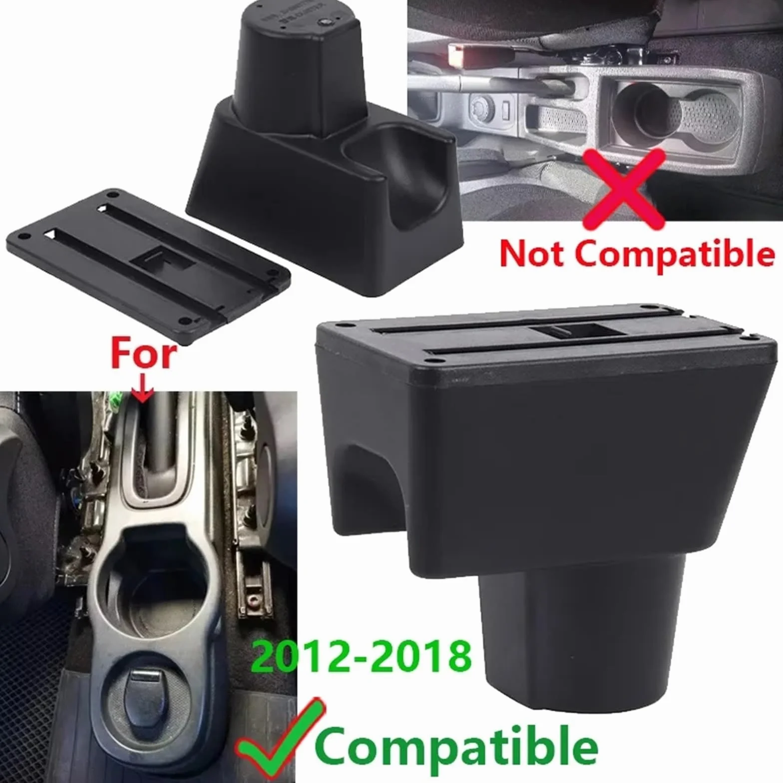 Armsteun Richter Bush Podłokietnik Pasuje Do Nissan Terrano 3 Renault Duster Oroch Car Podłokietnik Box 2012-2018 Części Schowka Akcesoria Samochodowe(C3 Black white NOUSB)