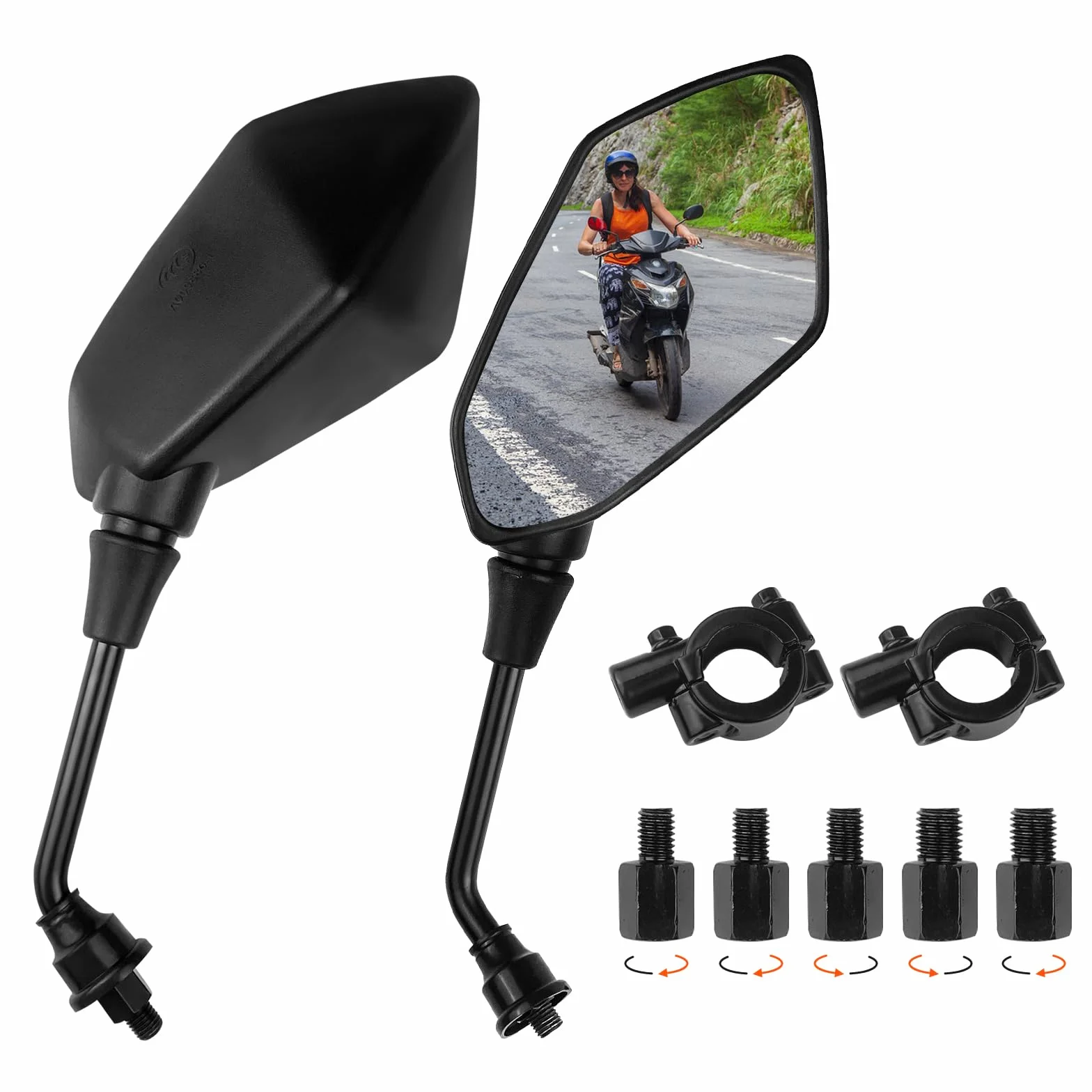 Fousenuk Lusterko motocyklowe Uniwersalne