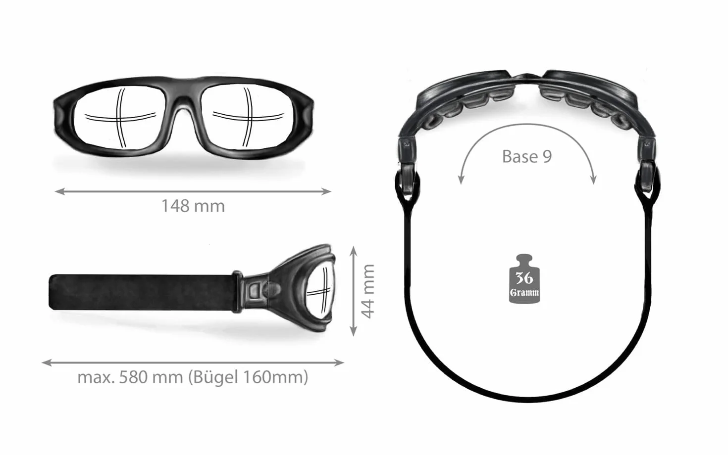 Helly® Bikereyes® okulary motocyklowe wielofunkcyjne szkło hartowane DIN EN 166
