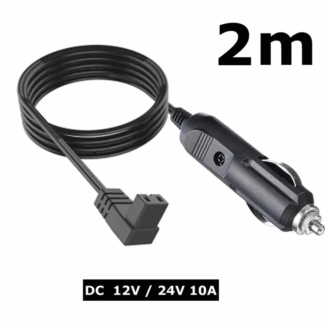 H05CS2 m kabel do lodówki samochodowej 12 V/24 V DC, 2-pinowy wtyk do zapalniczki samochodowej, trwały 2-biegunowy kabel zamienny do lodówek samochodowych – uniwersalny do chłodziarek