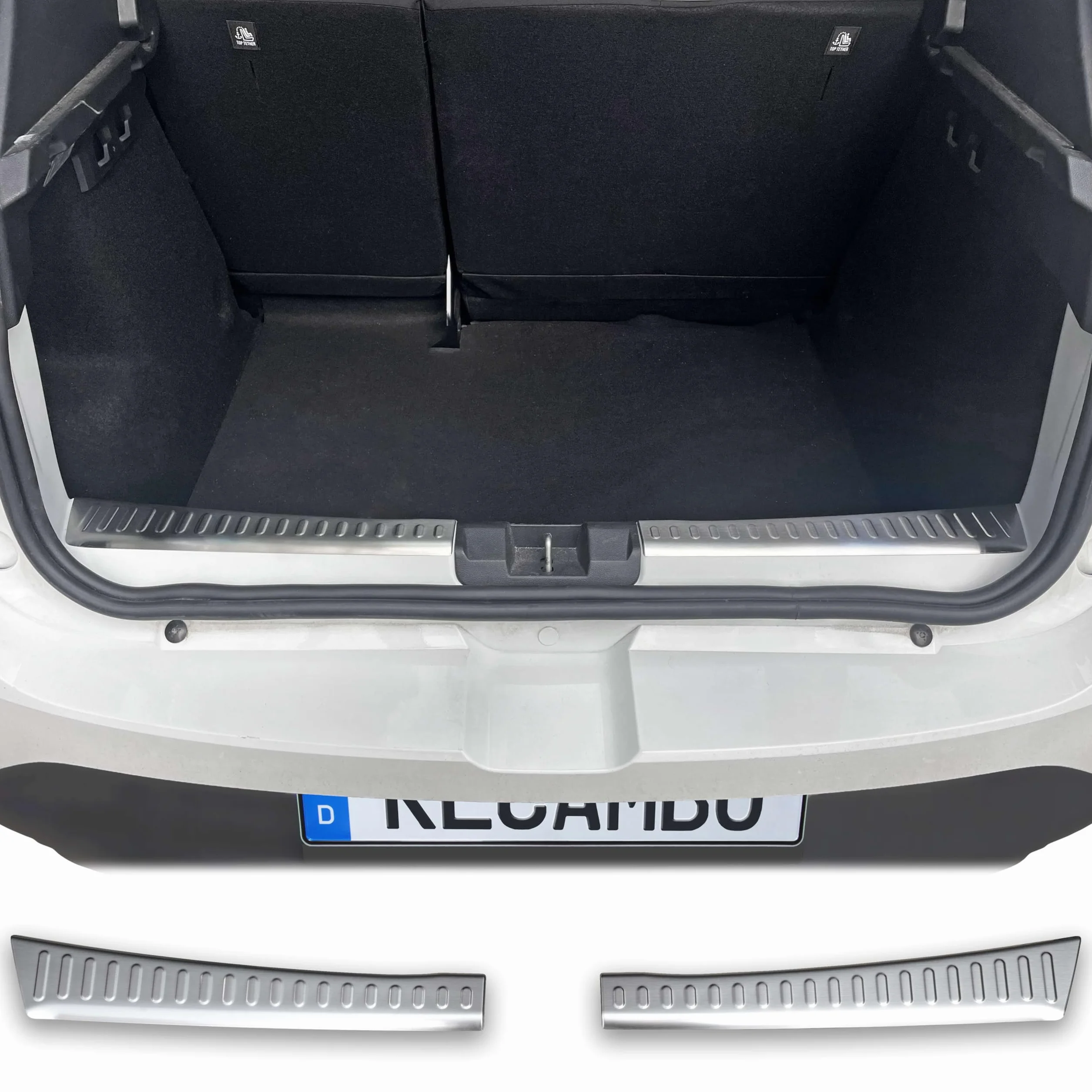 Os?ona progu baga?nika ze stali nierdzewnej, matowa, kompatybilna z Dacia Sandero III, DJF, rok produkcji od 2021, jako?? premium RECAMBO