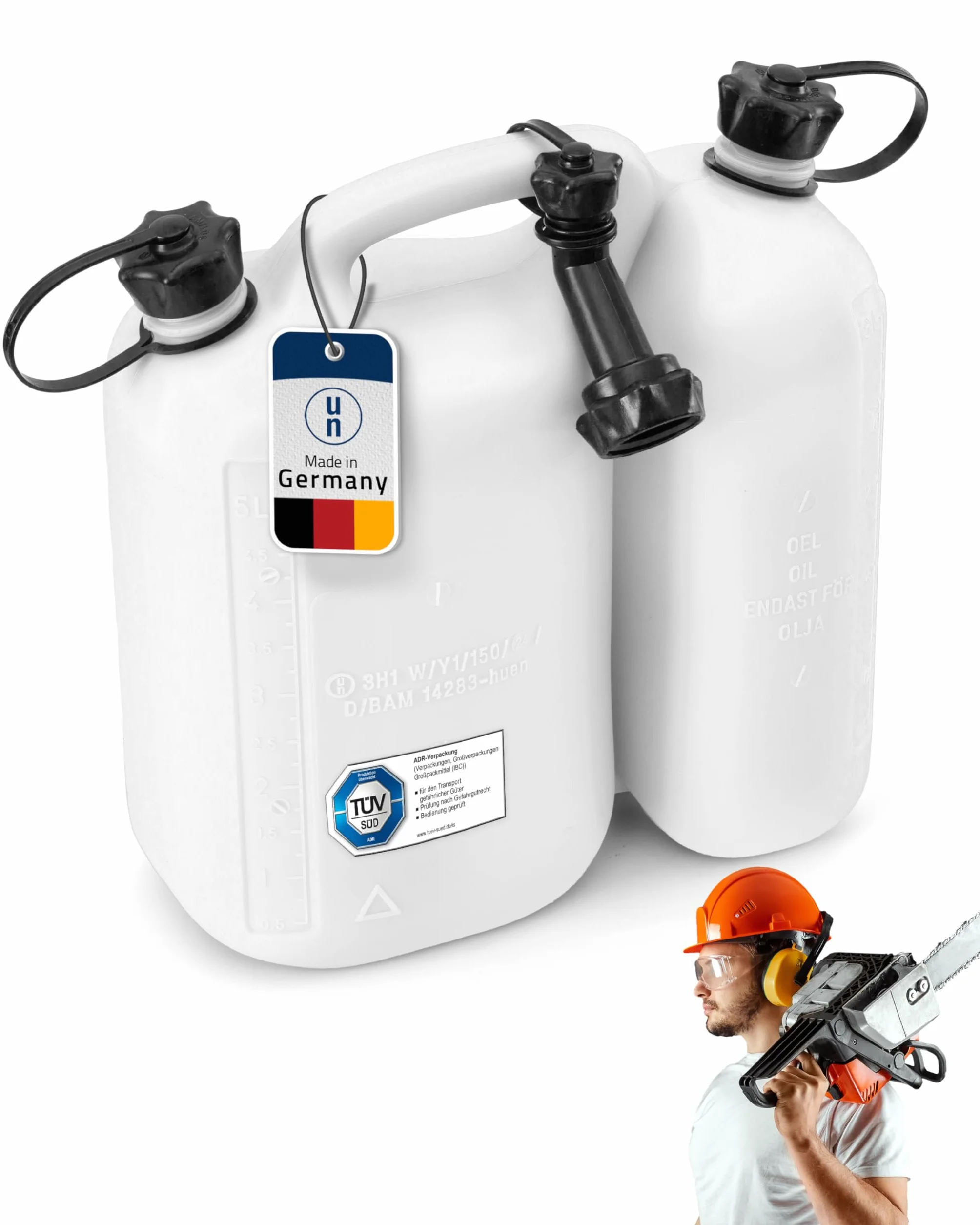 Hünersdorff Podwójny kanister ECO 5,5+3L na paliwo benzynę