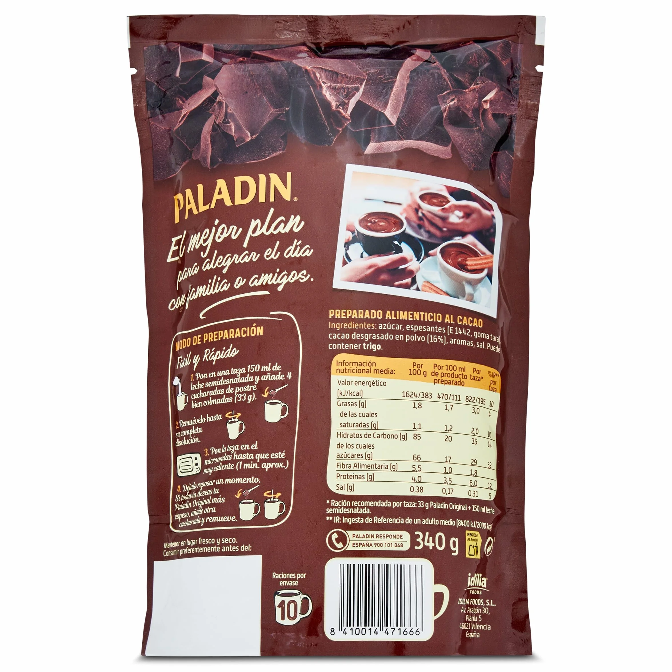 Paladin Gorąca czekolada w woreczku 340 g