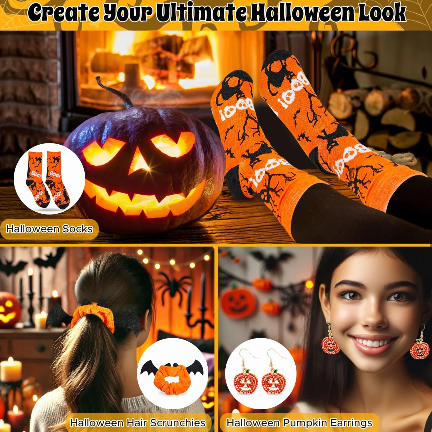 Boo Basket Prezenty dla kobiet, nastolatek, dziewcząt, wypełniacz do koszyka, dla nastolatków, dorosłych, z kubkiem z dynią, świeca zapachowa, skarpety na Halloween, prezent dla przyjaciół rodziny