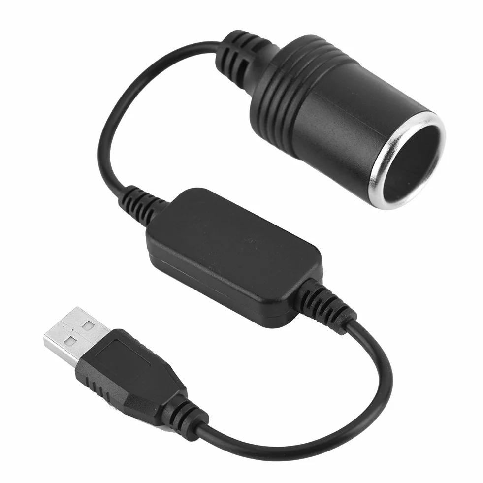 GLOGLOW zapalniczka samochodowa 12V USB obrotowy adapter konwerter przewód zasilający