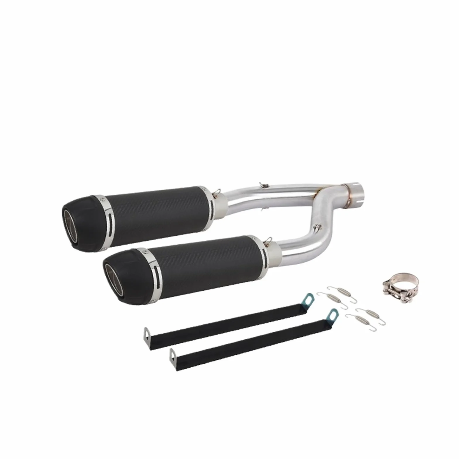Slip On Pasuje Do Aprilia SHIVER 900 Motocyklowy Układ Wydechowy Środkowy Tłumik Rury Łączącej rura wydechowa(Type E)