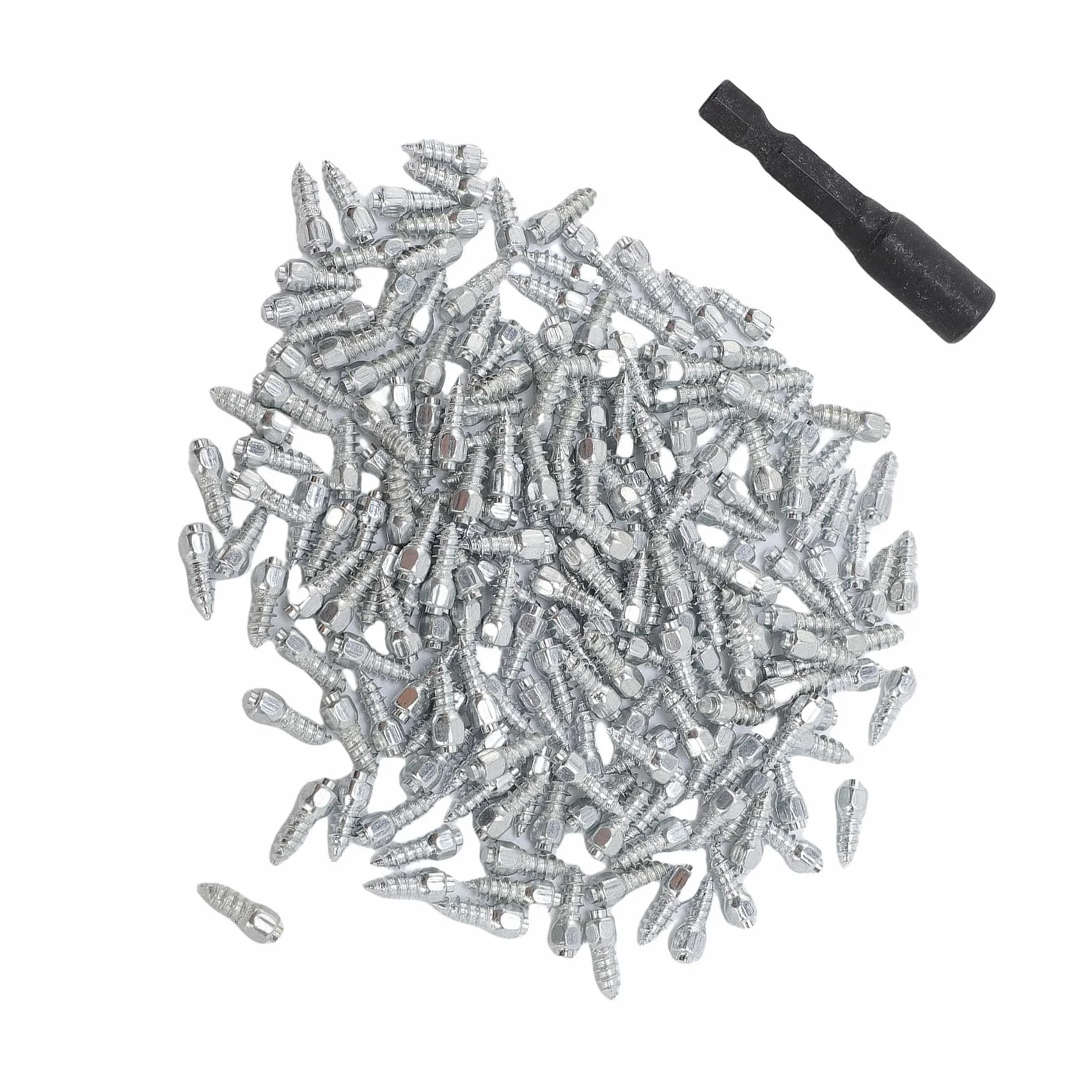 CHICIRIS Kolce do Opon Motocyklowych Stal Premium Antypoślizgowe na Lodzie Zestaw 100 szt. Uniwersalny Rozmiar 4x12