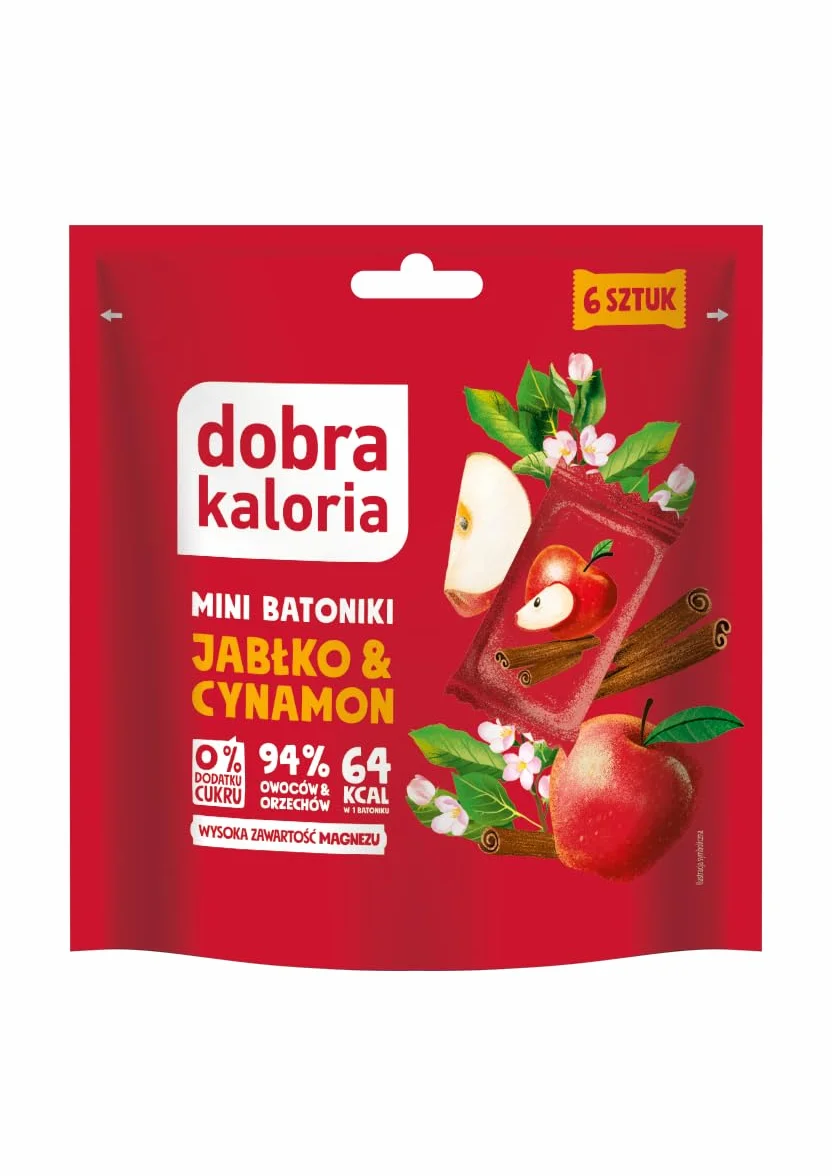 Dobra Kaloria Mini batoniki jabłko&cynamon 108 g