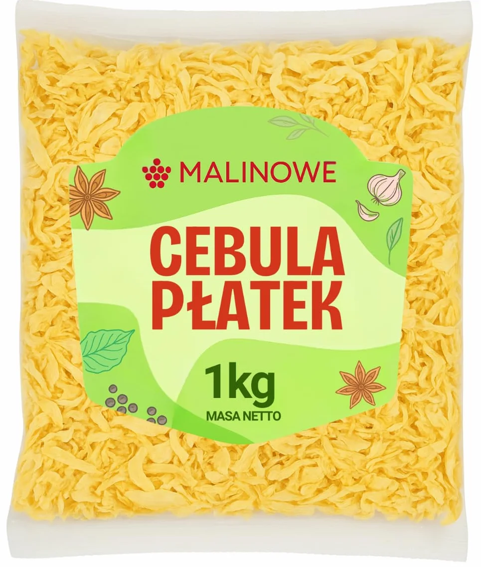 Cebula Suszona Płatki 1kg Naturalna Premium Malinowe