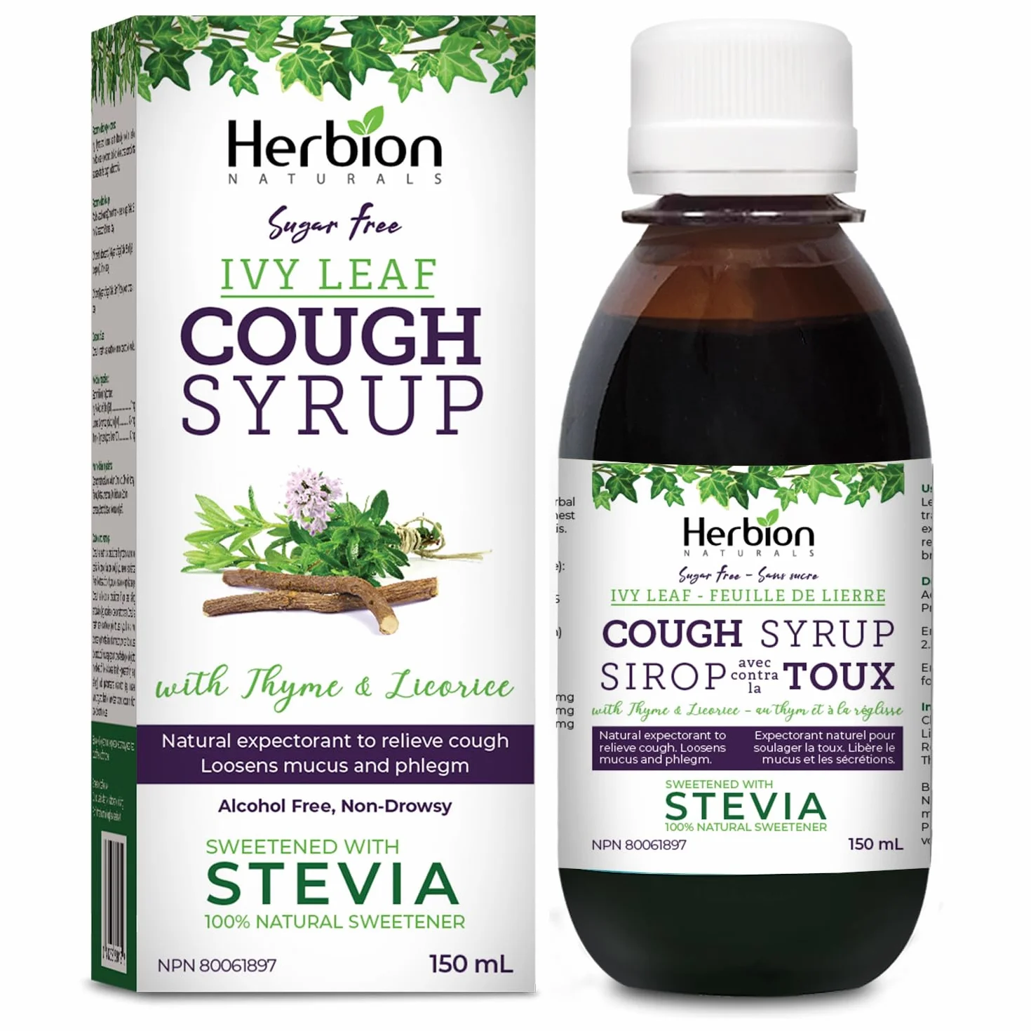 Herbion Natural Syrup tymiankowy syrop na kaszel 150 ml dla dorosłych i dzieci od 4 lat