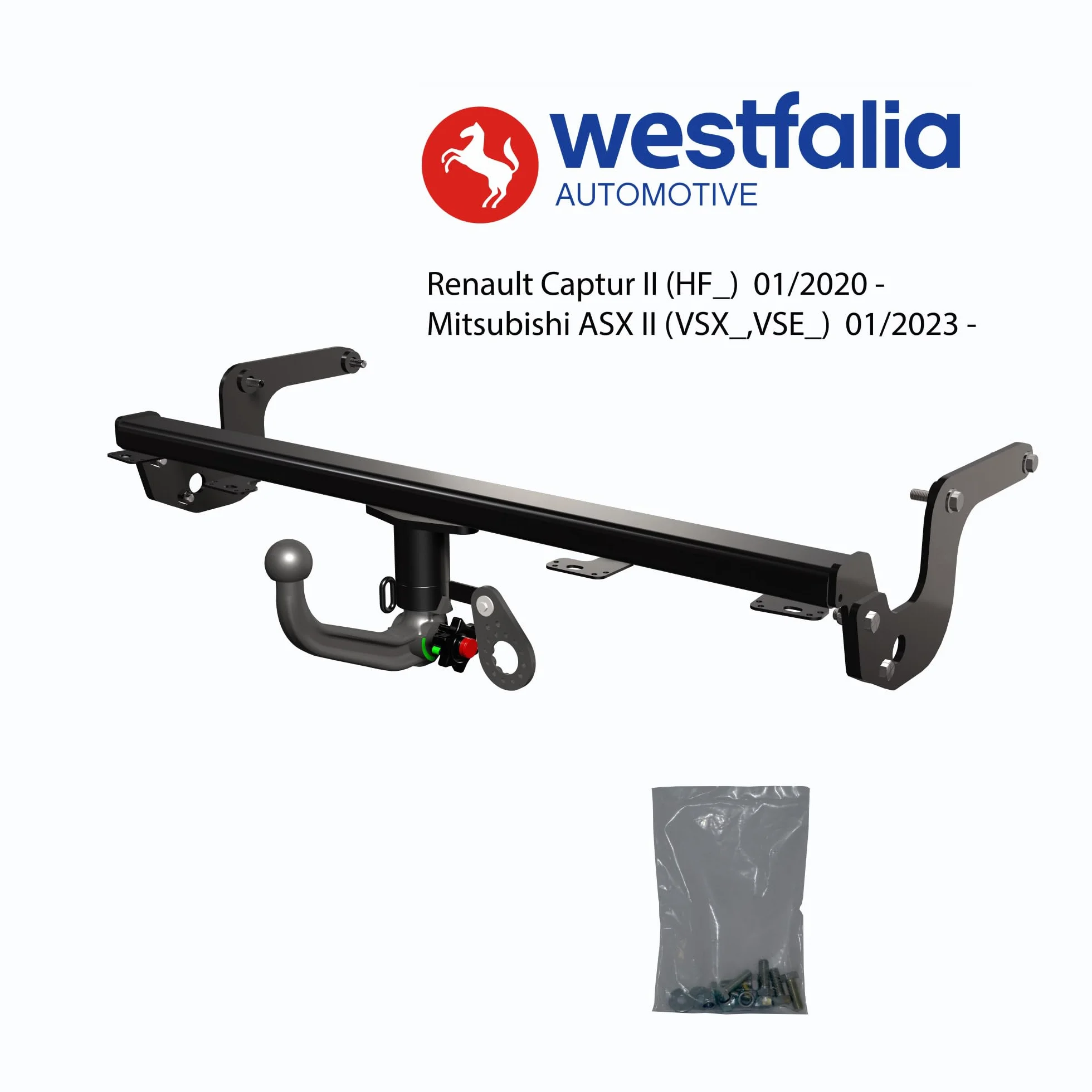 Westfalia Hak Holowniczy Wypinany do Renault Captur II (od 01/2020) AdBlue Hybryda Plug-in