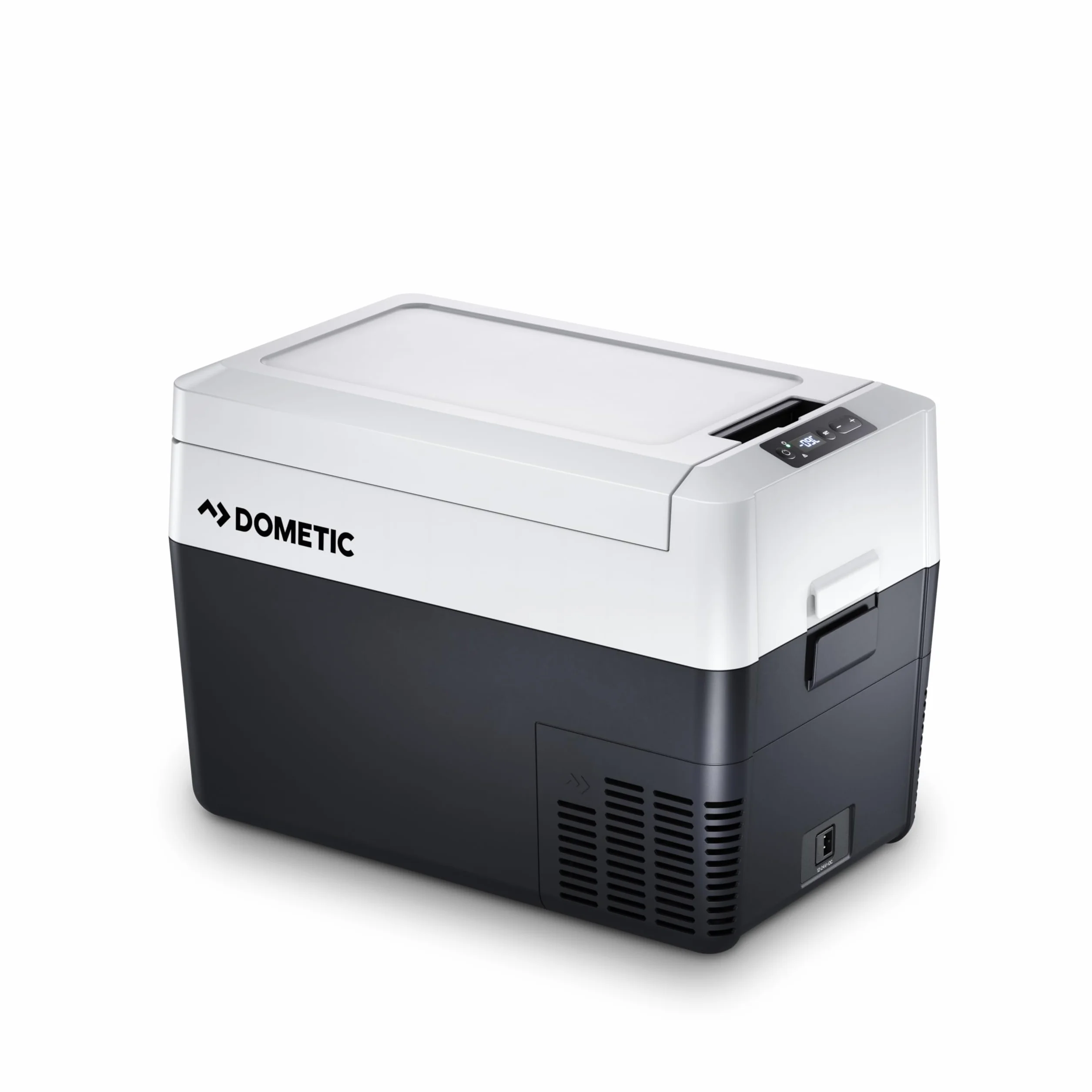 DOMETIC CDF2 36 Lodówka/Zamrażarka kompresorowa, od +10 °C do -15 °C, 31 L – Mini‑lodówka 12/24 V do auta, ciężarówki & łodzi z ochroną akumulatora, szara