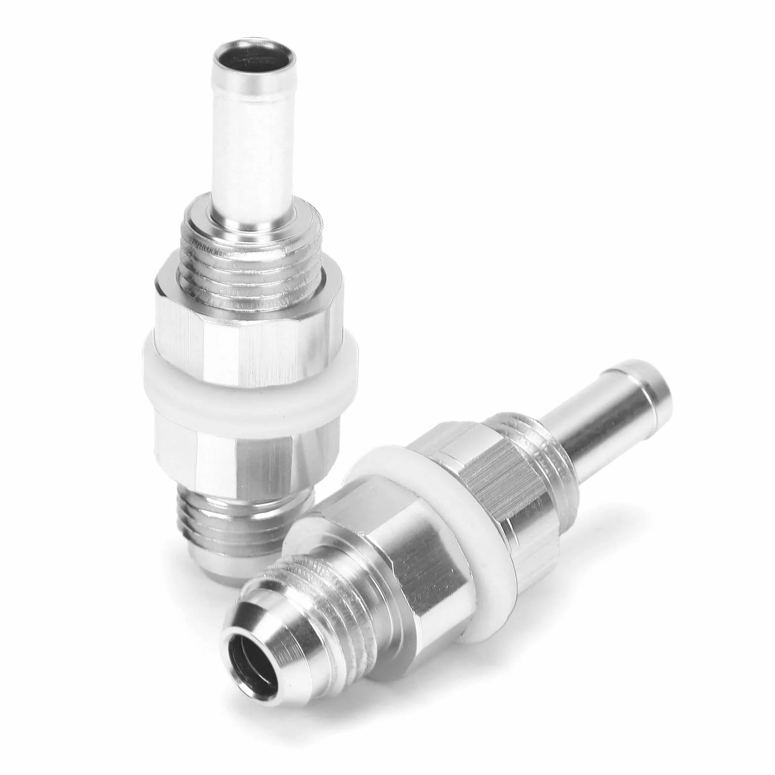 Adapter króćca do węża, 2 szt. AN6-5/16 króciec do węża, aluminiowa złączka zbiornika pompy paliwa do gumowych plastikowych nylonowych przewodów paliwowych