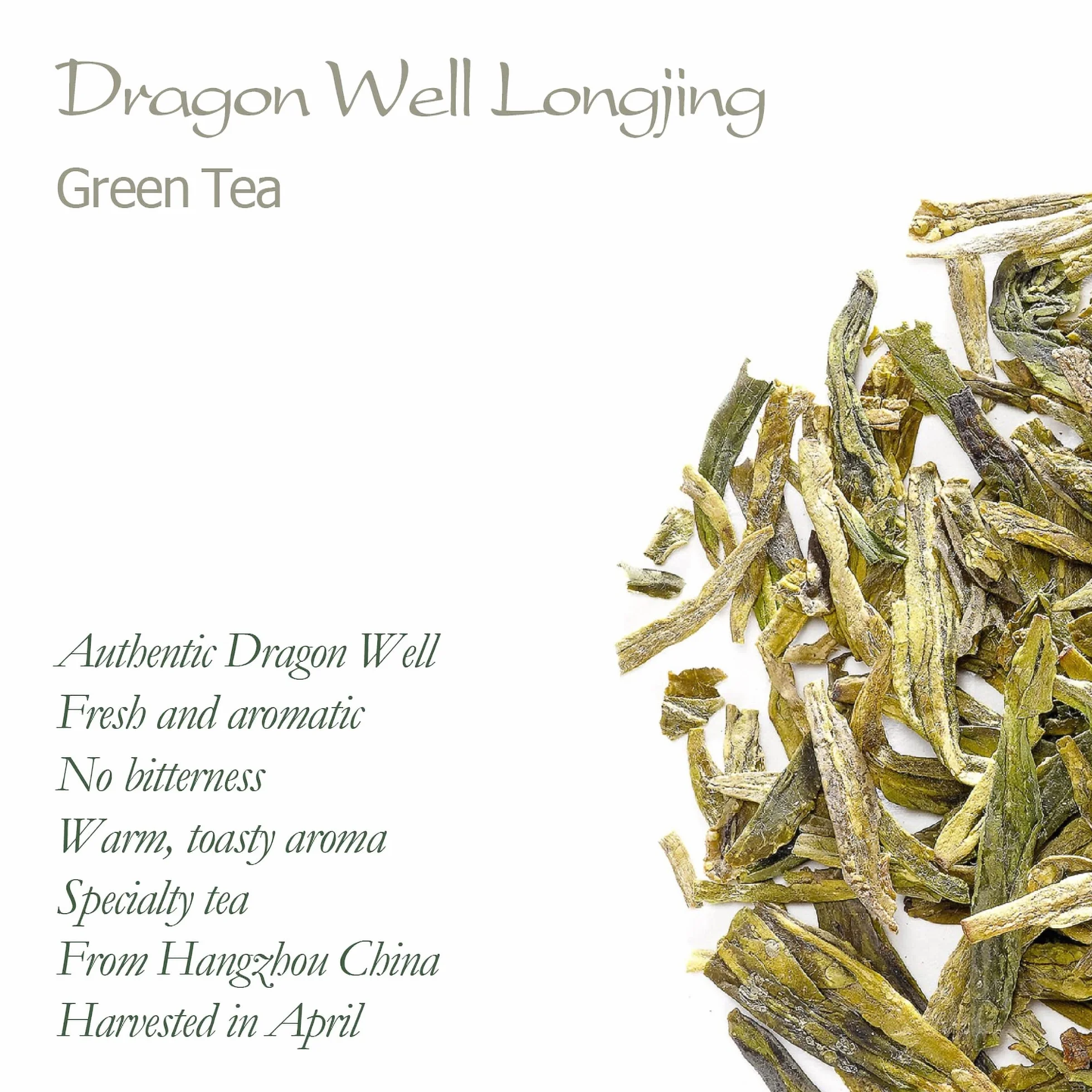 Dragon Well Green Tea Longjing Loose Leaf Tea Xihu Chinese Lung Ching 100g