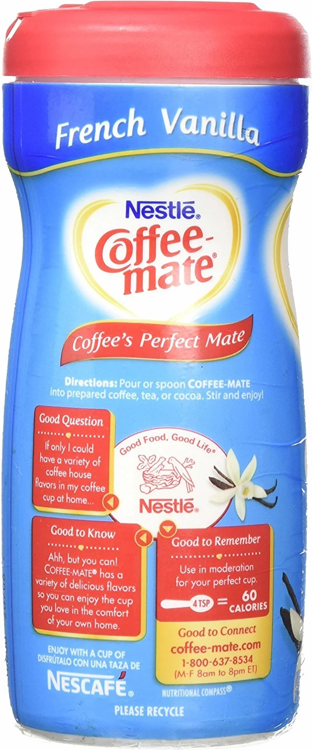 Nestle Coffee-Mate Francuska Wanilia 425 g Opakowanie 2 Szt