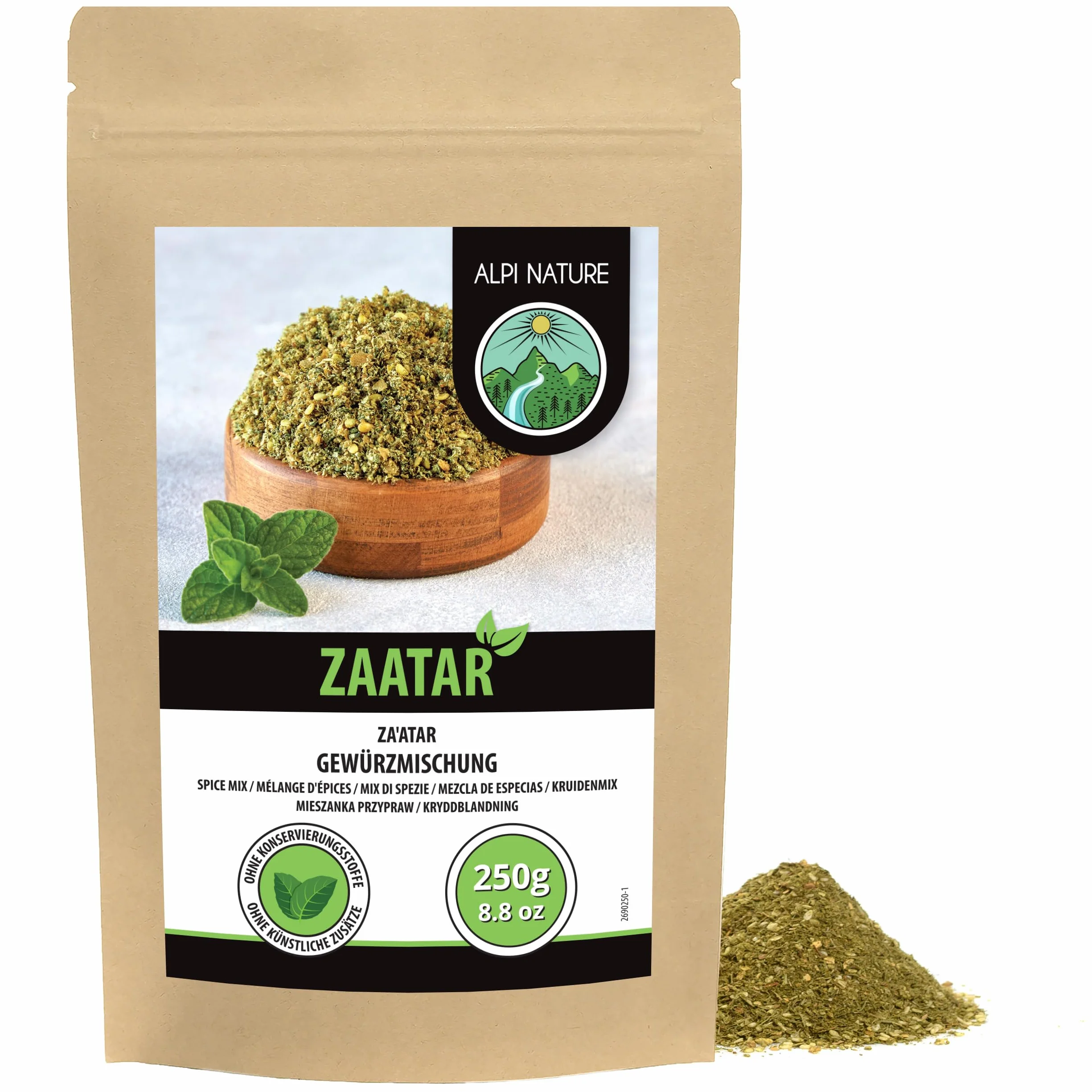 Alpi Nature Przyprawa Zaatar 250g, Mieszanka Przypraw Zaatar, Libańska Mieszanka Za’atar