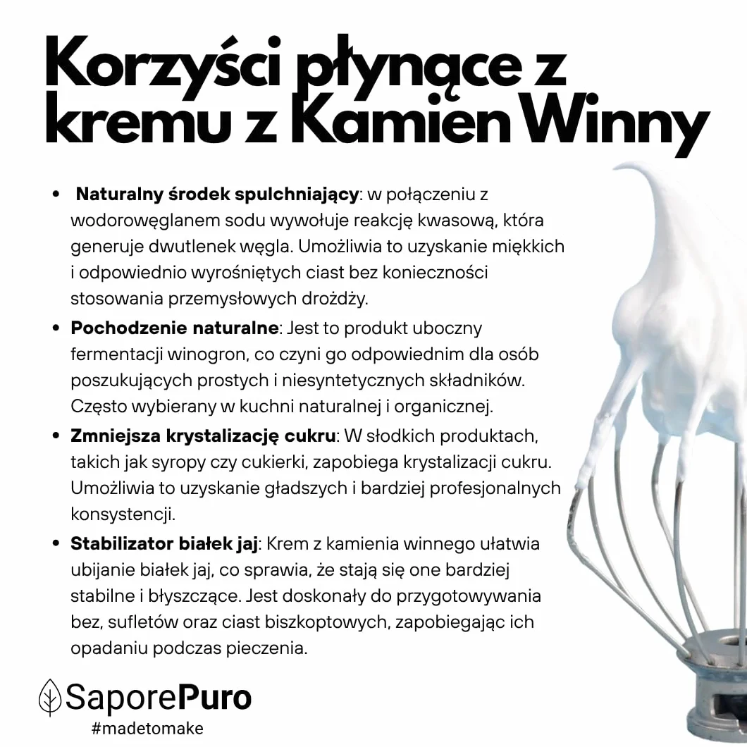 Krem z kamienia winnego 1 kg