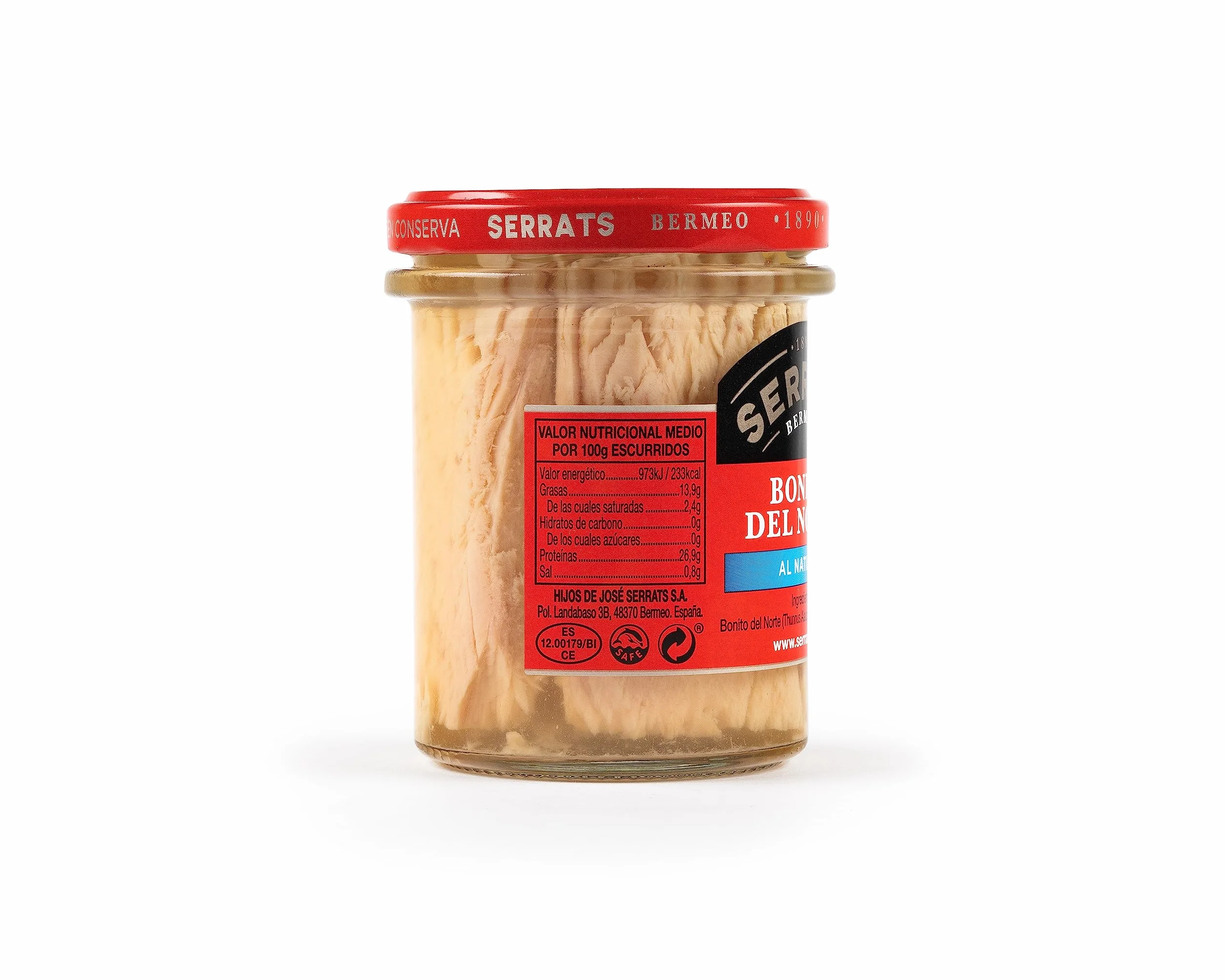 SERRATS - 6 sztuk - Naturalny tuńczyk biały germon 190g