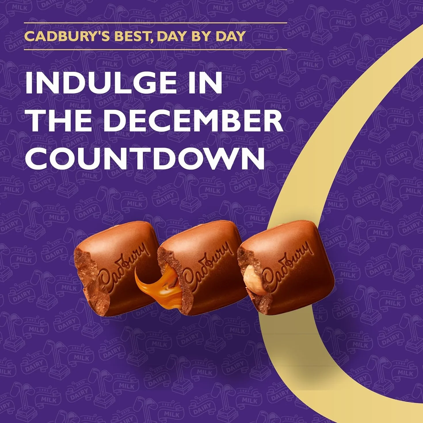 Cadbury Dairy Milk Chocolate Chunks kalendarz adwentowy, 258 g