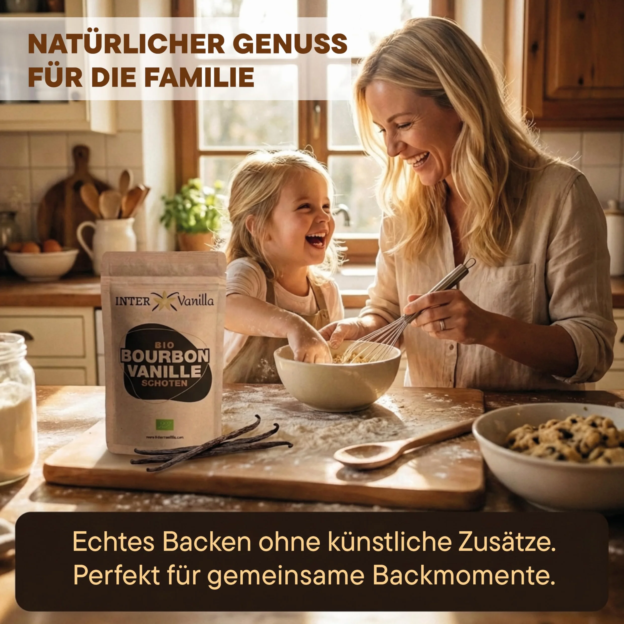 InterVanilla BIO Bourbon płatki wanilii, 6 sztuk, 12-13 cm, bourbon wanilia jakość premium A, z Madagaskaru