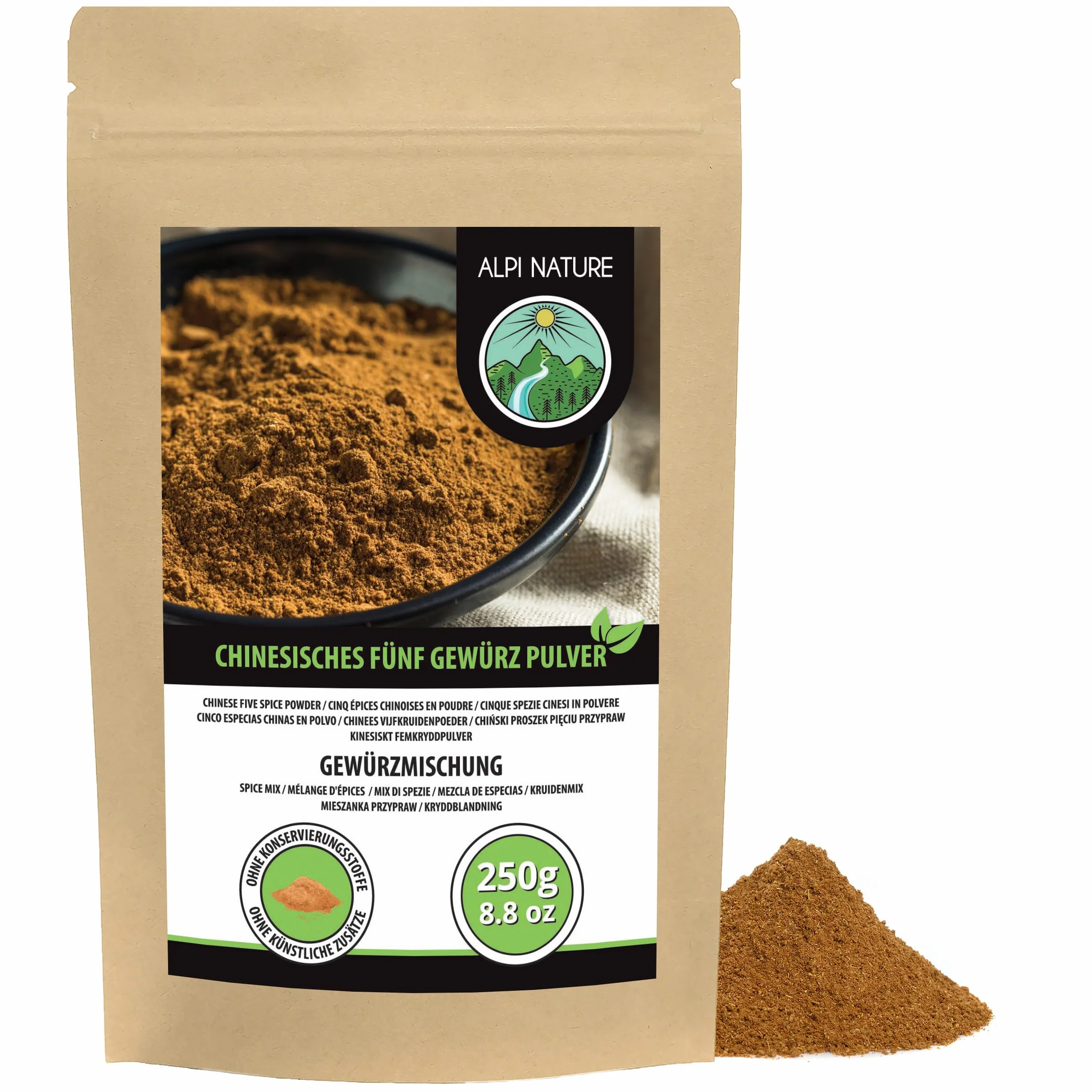 Alpi Nature Chińska Przyprawa Pięciu Smaków w Proszku 250g, Chińska Przyprawa, Proszek Pięciu Smaków