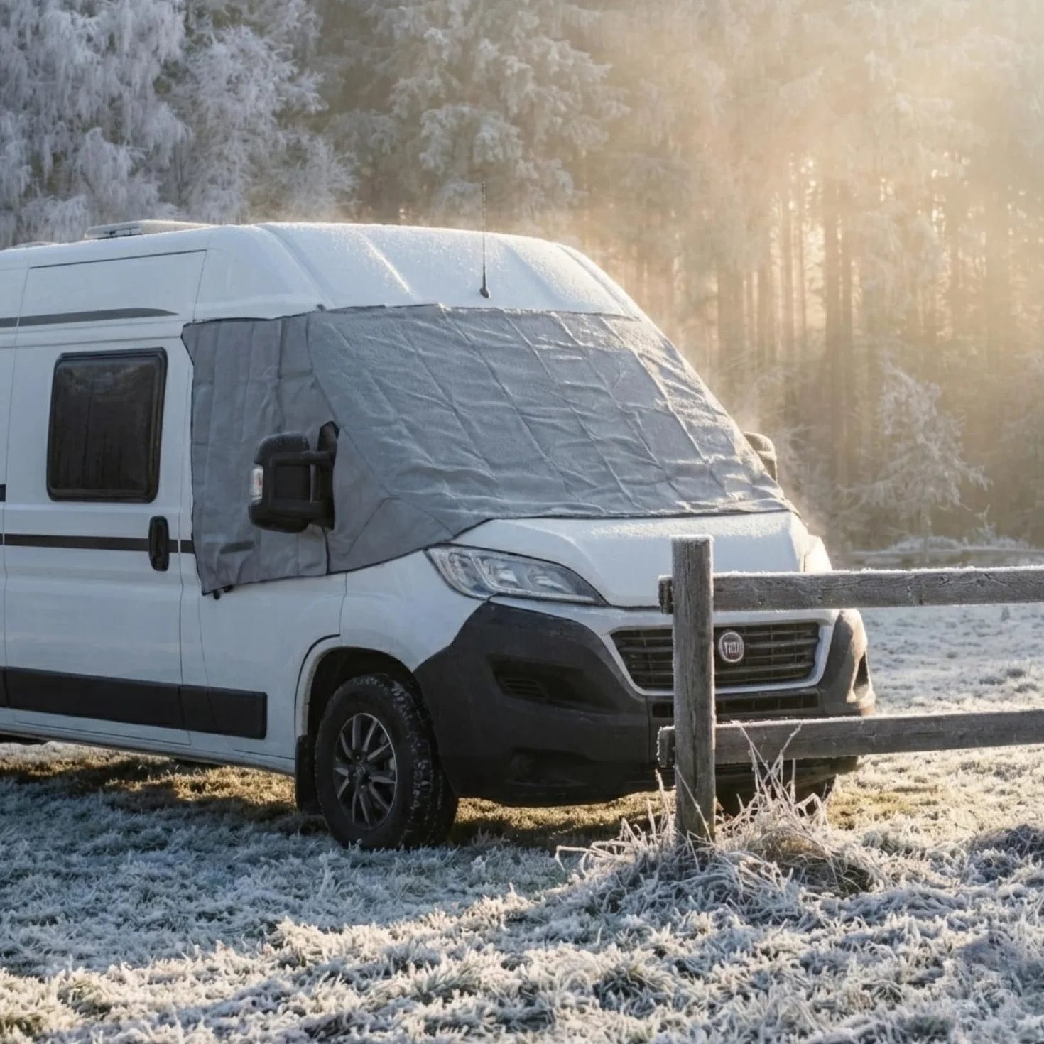 Plandeka ochronna przednia Fiat Ducato typ 250 | 2006-2014 | mata termiczna | plandeka ochronna łuku