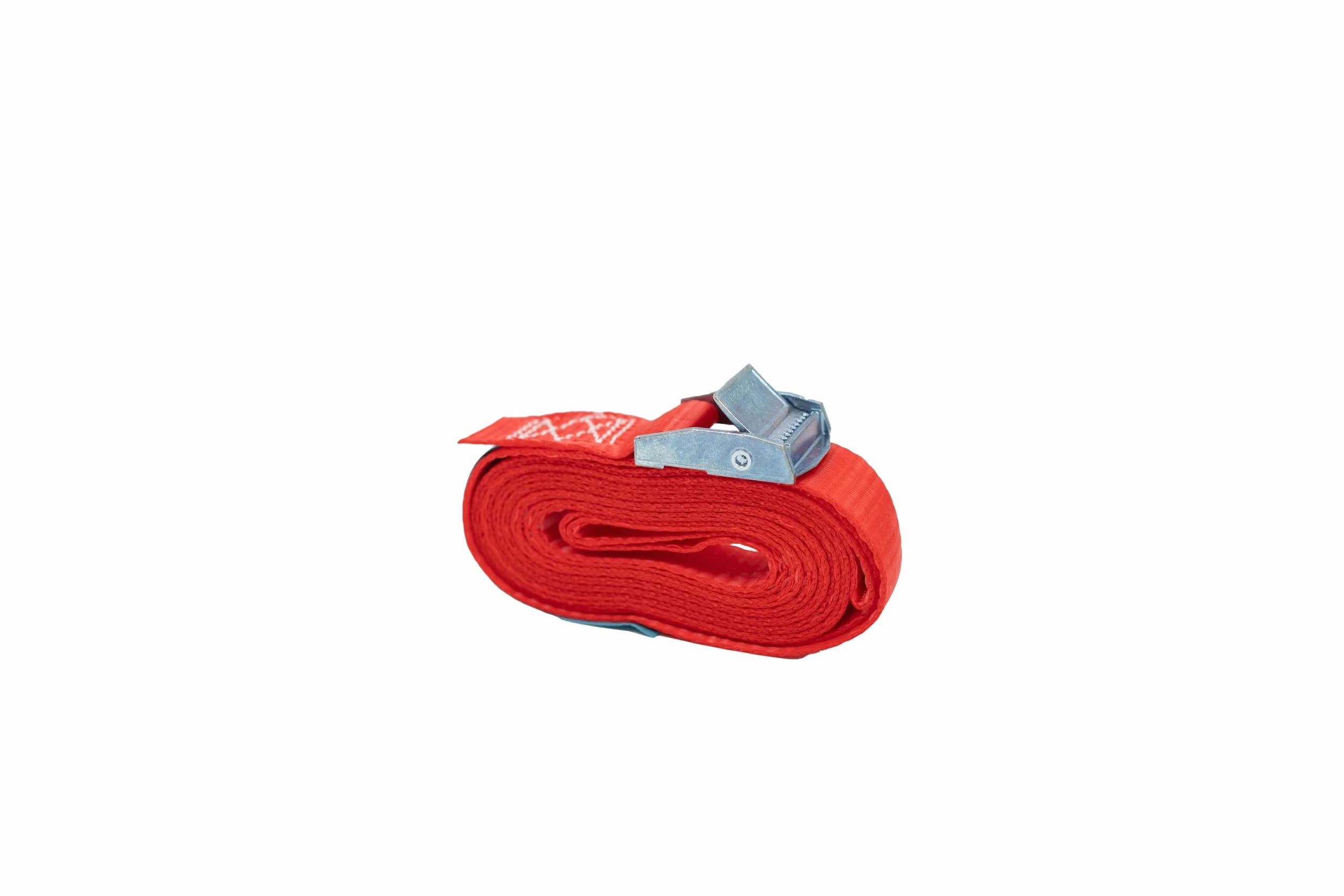 DoZurr 250 zestaw 10 pasów mocujących z zaciskiem do pasa, jednoczęściowy, obciążenie do 250 kg, szerokość 25 mm x 4 m długości, czerwony, do bagażników dachowych i opasek