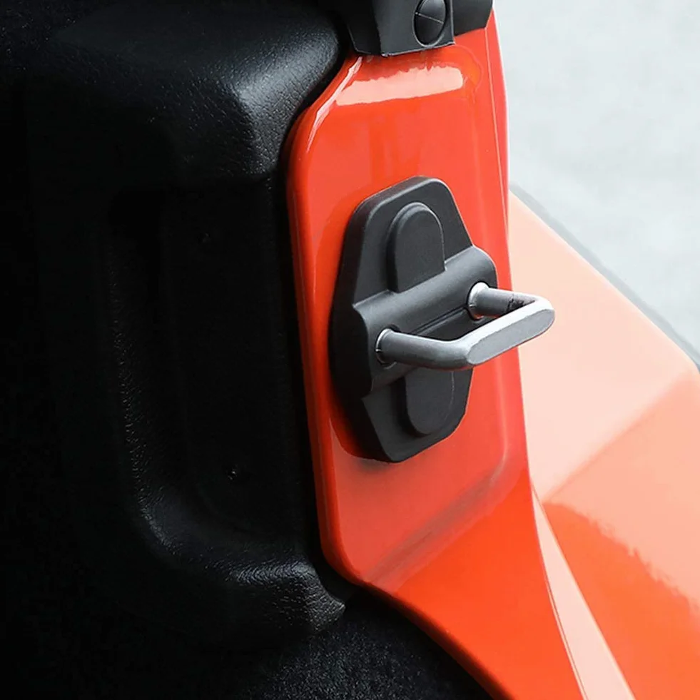Pokrywa zamka drzwi, 6 szt. Dekoracja zamka drzwi samochodu Tapicerka pasuje do Jeep Wrangler JL JLU Sports Sahara Freedom Rubicon