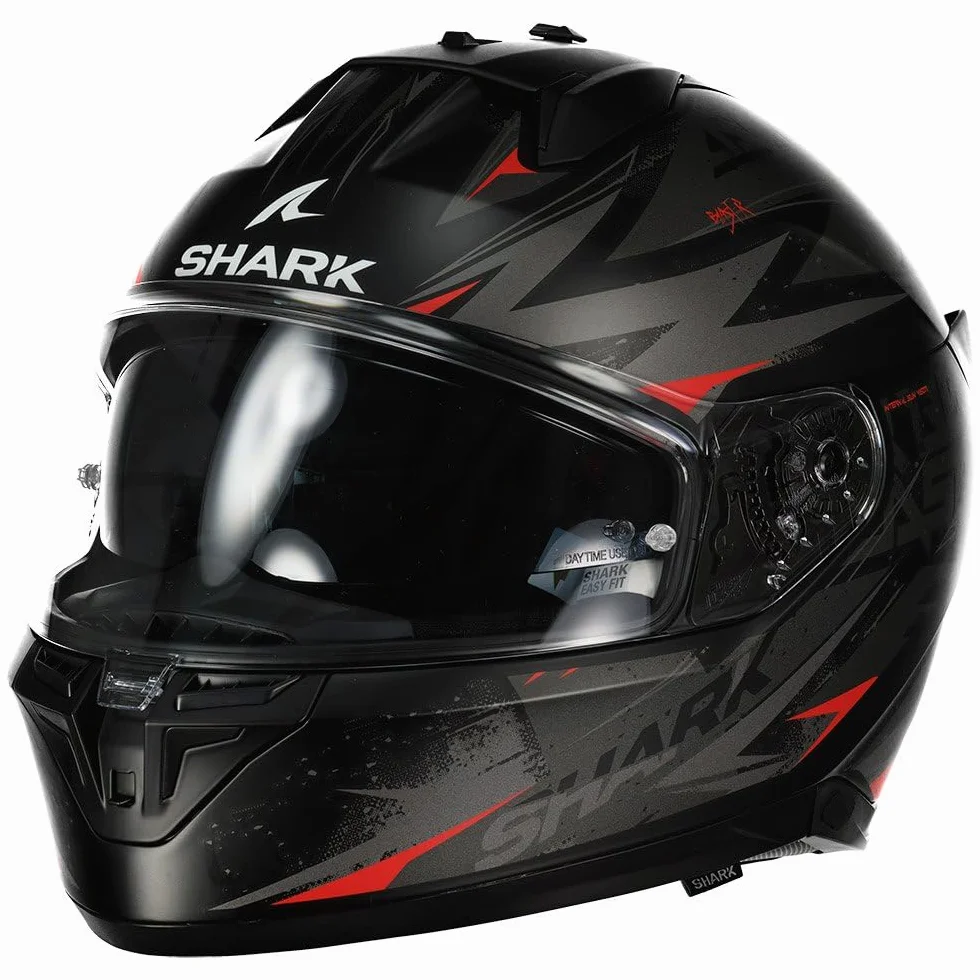 SHARK, D-SKWAL 3 BLAST-R matowy czarny antracytowy czerwony KAR, M