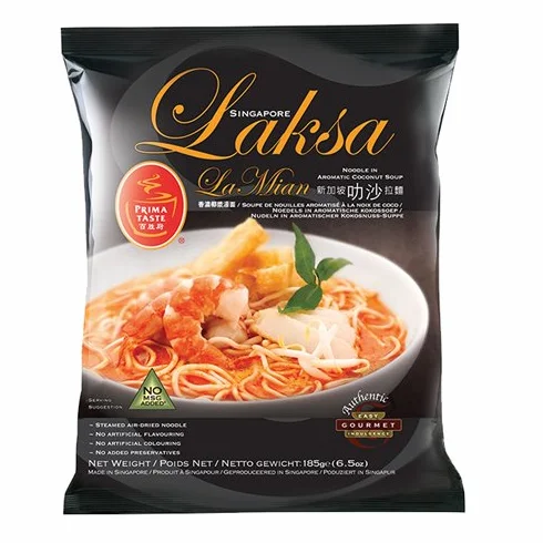 Prima Taste Singapur Laksa La Mian 185 g (12 sztuk)