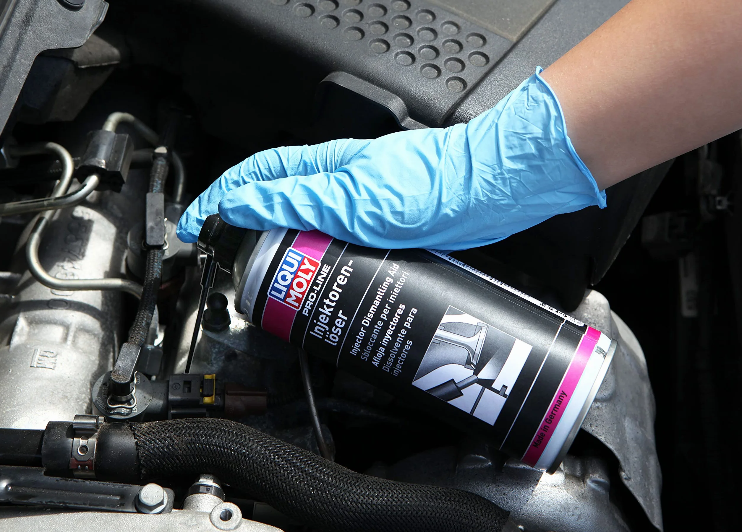 LIQUI MOLY Pro-Line rozpuszczalnik do wtryskiwaczy i świec żarowych | 400 ml | ochrona przed korozją | odrdzewiacz | nr art.: 3379