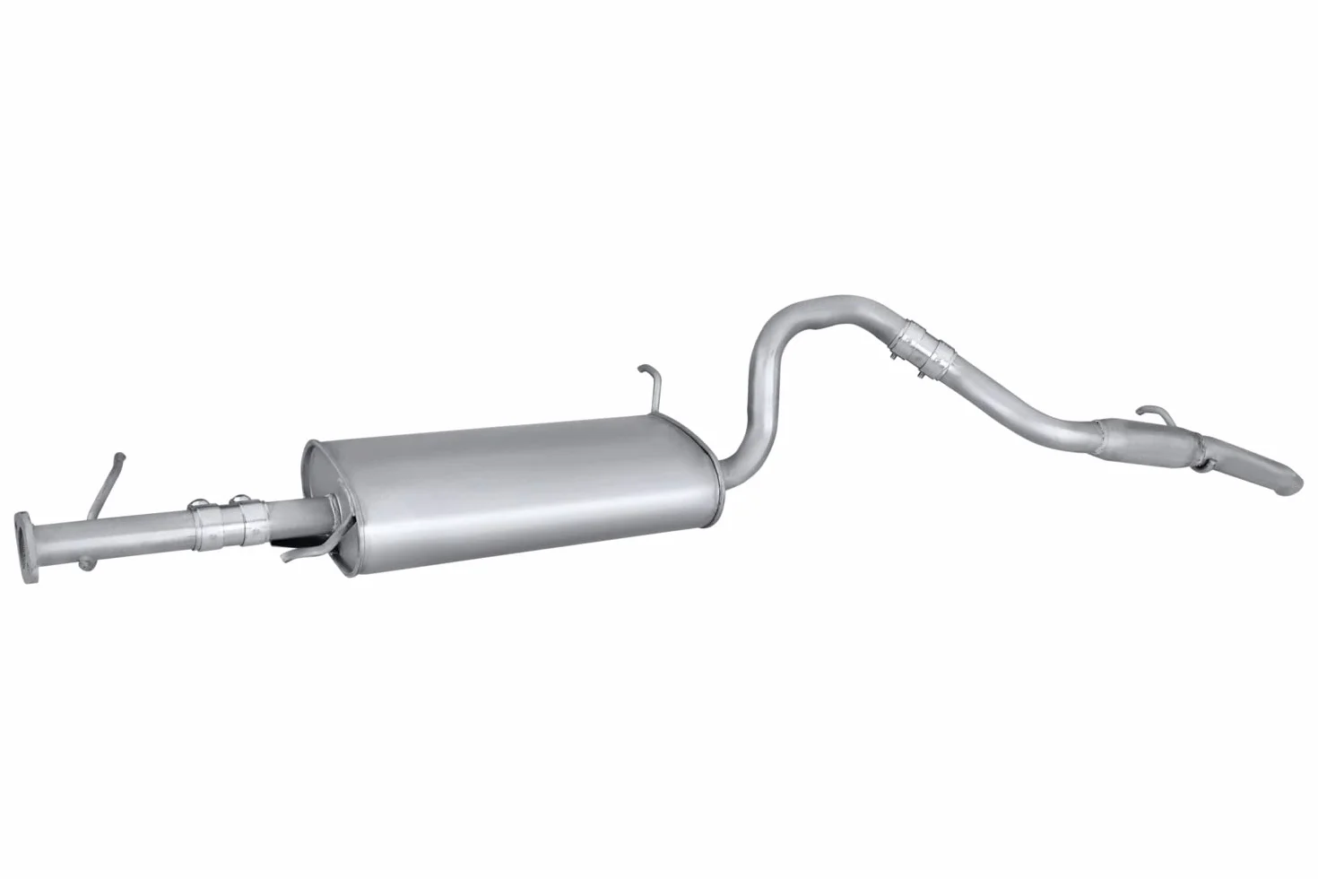 HELLA 8LD 366 035-561 Tłumik końcowy - Easy2Fit® Kit - z tyłu - trzyczęściowy - Komplet z elementami do montażu