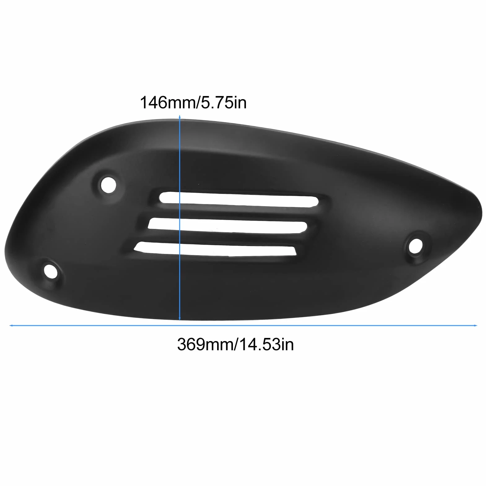 Osłona rury wydechowej dla GTS 125 250 300 GTV Osłona rury wydechowej motocykla osłona rury wydechowej ze stali nierdzewnej osłona obudowy wymiana (czarny)