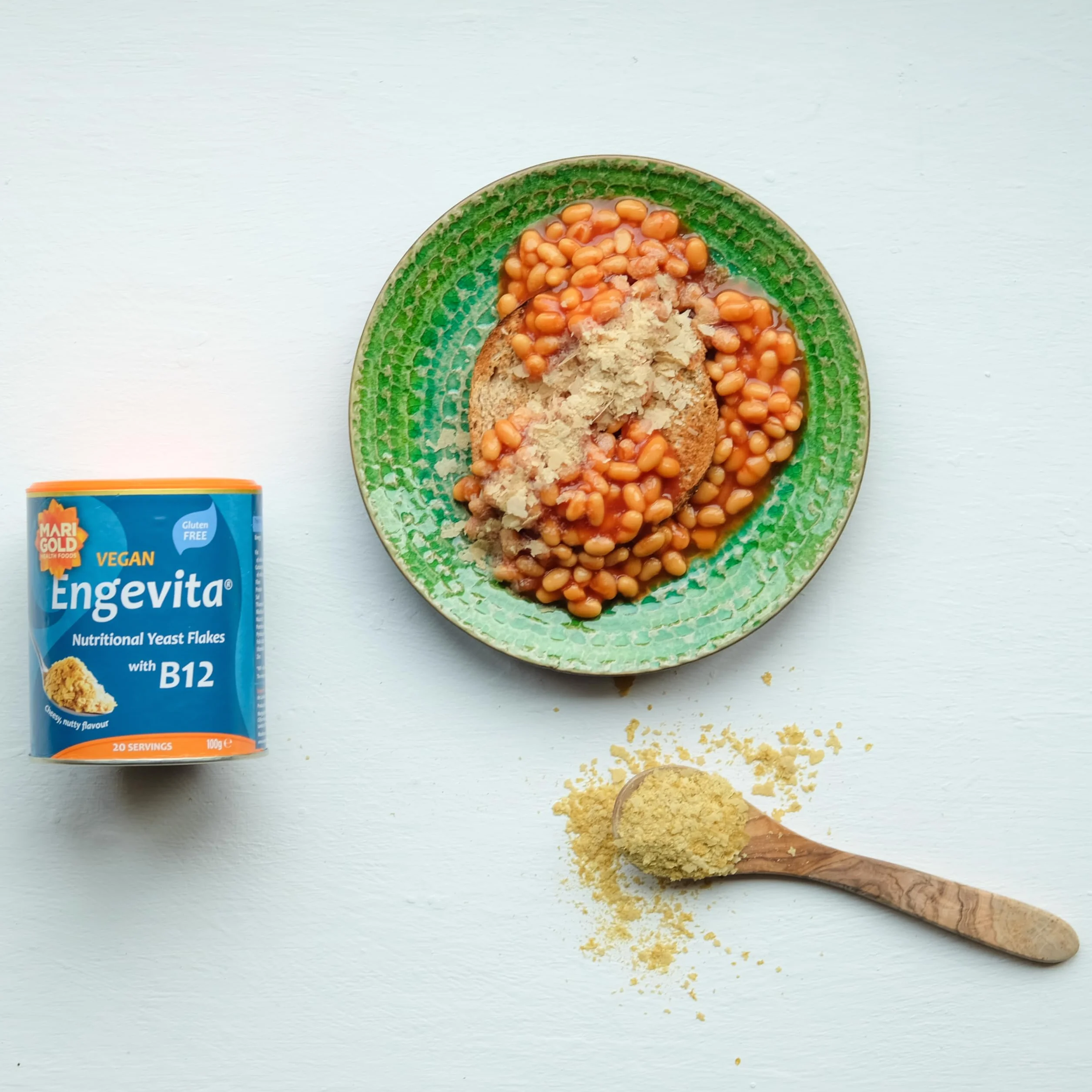 Marigold Health Foods Engevita Savoury Yeast Condiment With B12 100 G Zestaw 3 Szt.