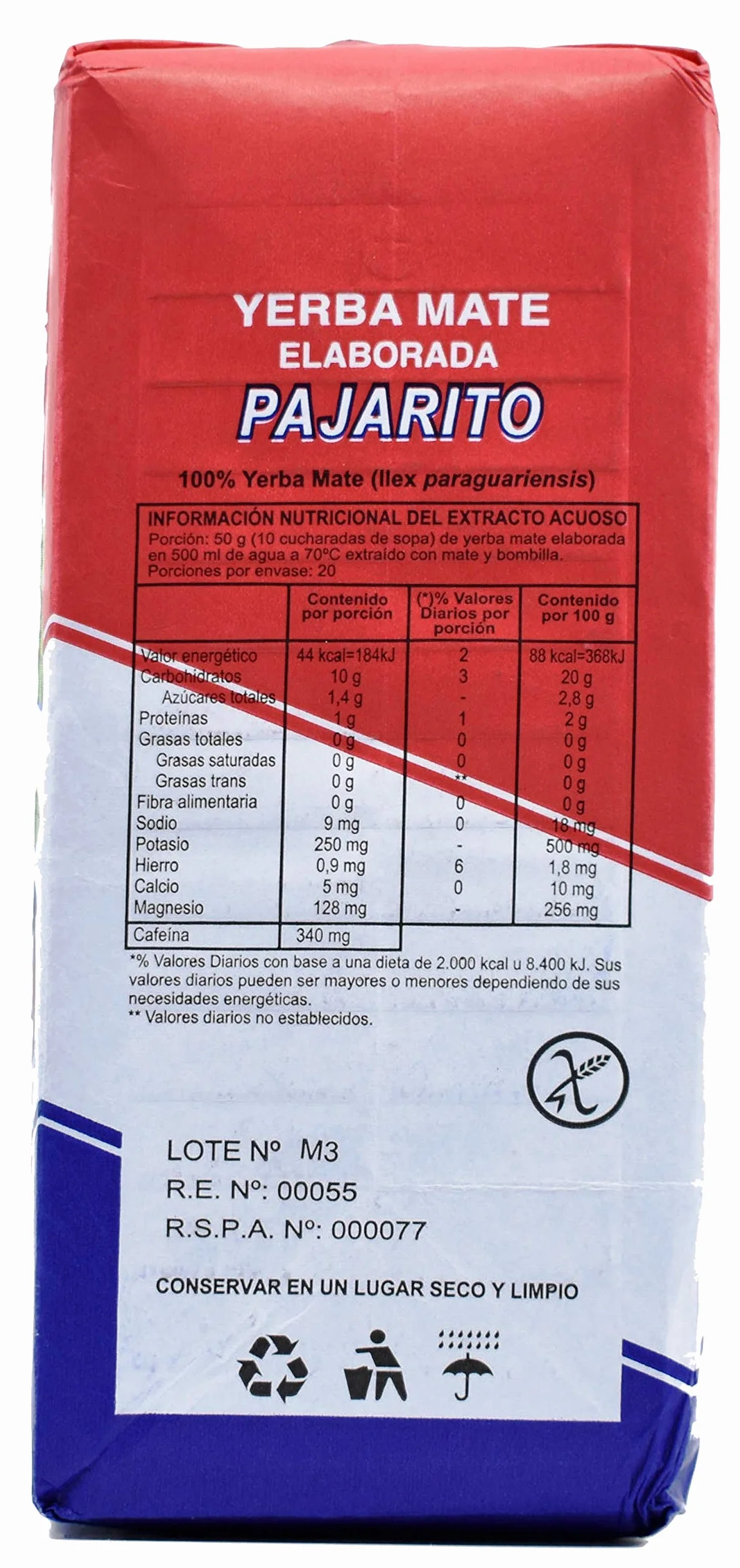 Yerba Mate Pajarito Elaborada Con Palo Tradicional 1kg