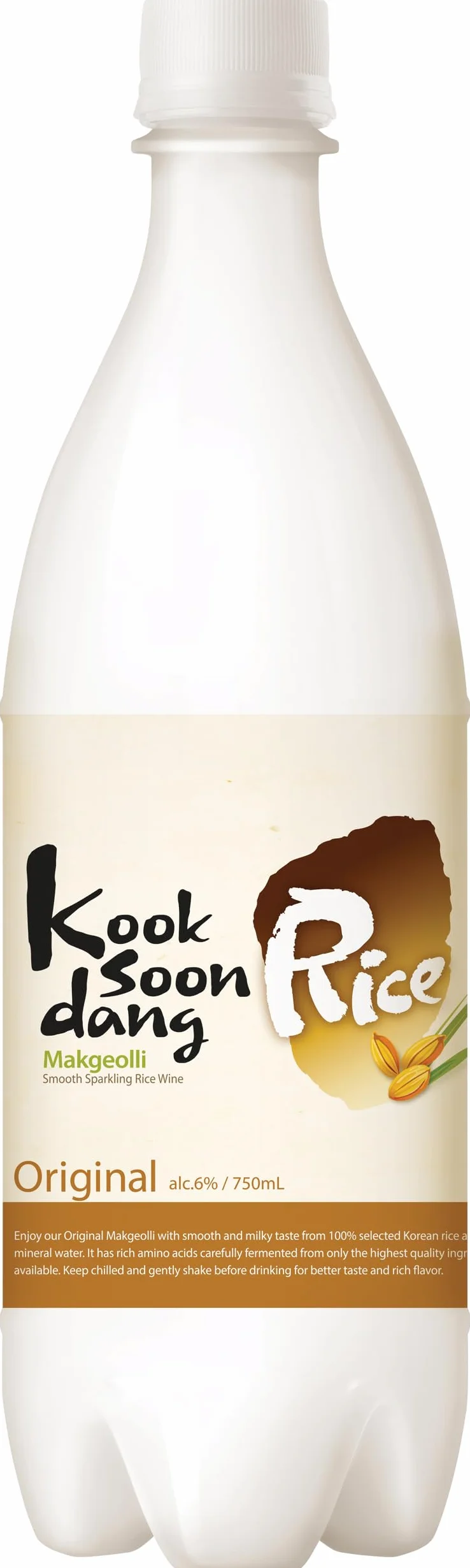 KOOKSOONDANG Makgeolli Original, 6% obj., neutralny smak, wino ryżowe, 750 ml, butelka