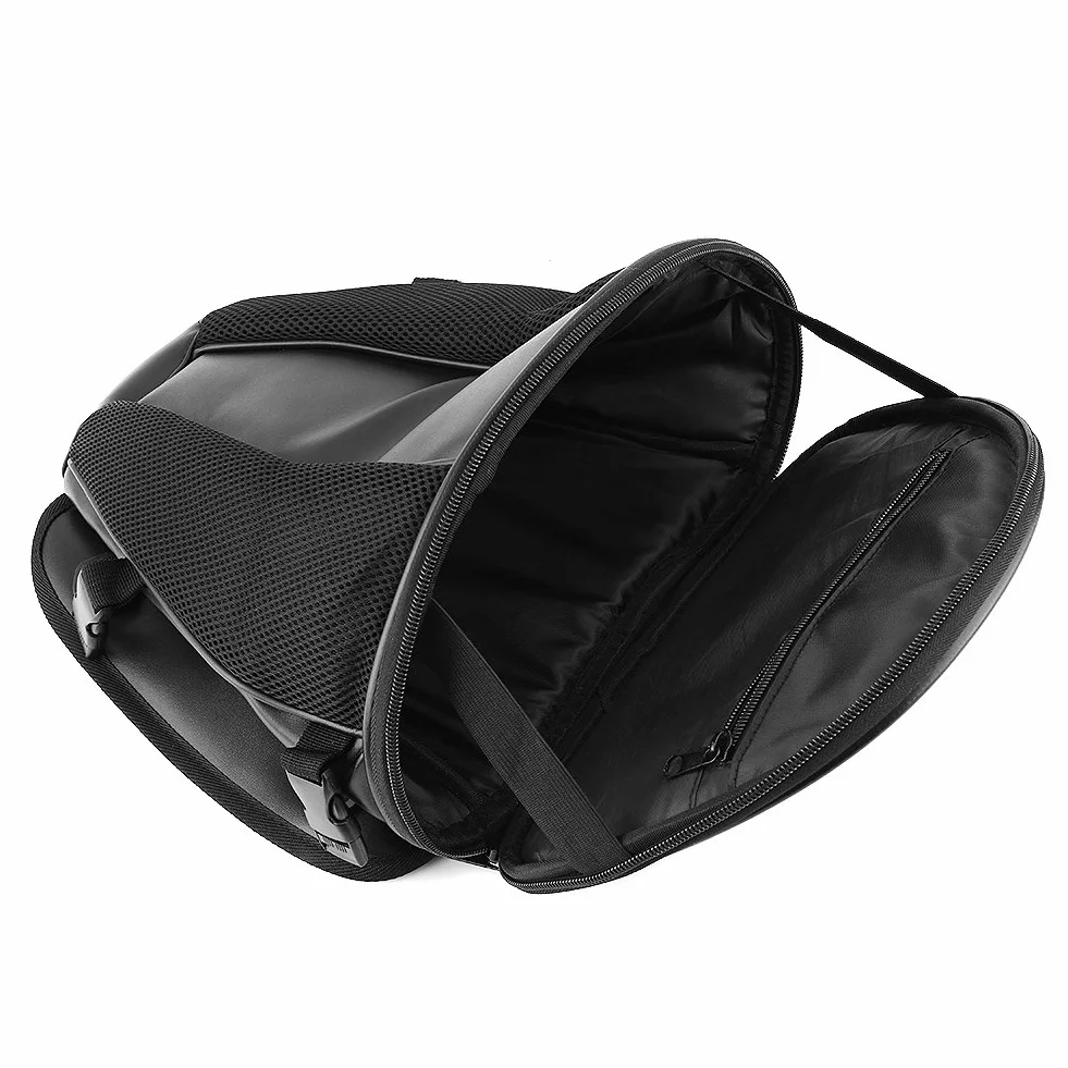 Torba Motocyklowa, Sportowa Wodoodporna Torba do Przechowywania na Tylnym Siedzeniu, Torba na tylną klapę Motocykla na Telefon, Klucze, Rękawiczki, Czarna Pasuje do Większości