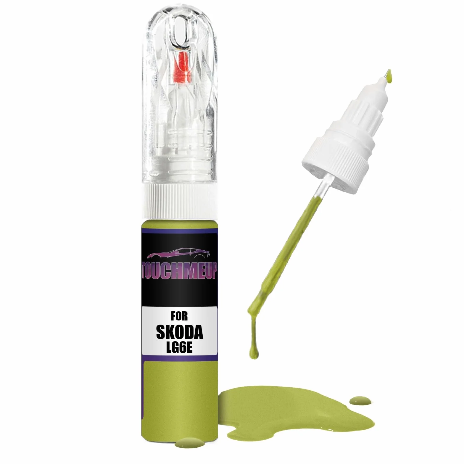 DO MODELI SKODA MAMBA GREEN LG6E TOUCH PAINT PEN BRUSH SCRATCH CHIP FIX KIT