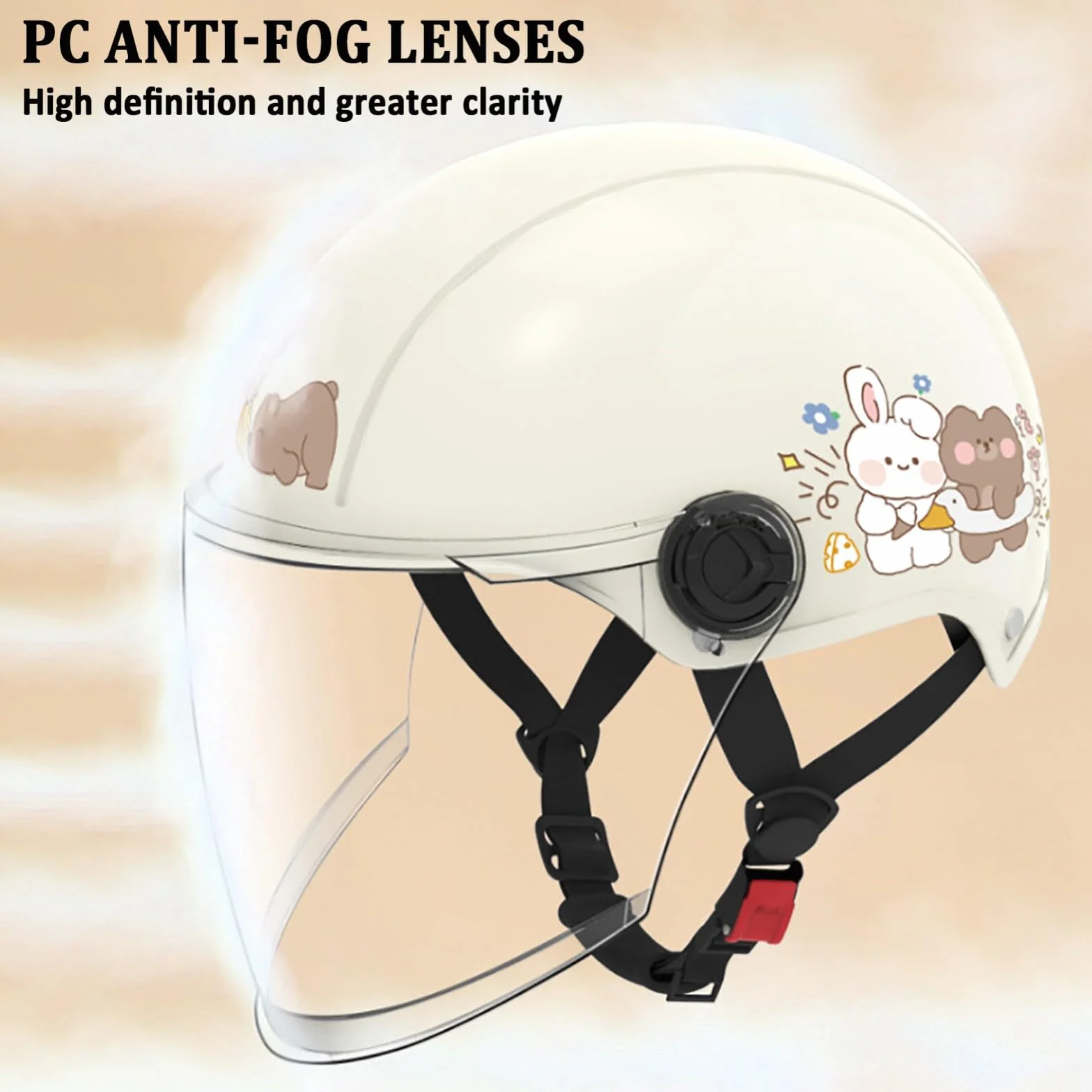 Kask motocyklowy otwarty półmotocyklowy z ochroną przeciwsłoneczną ECE 22.06