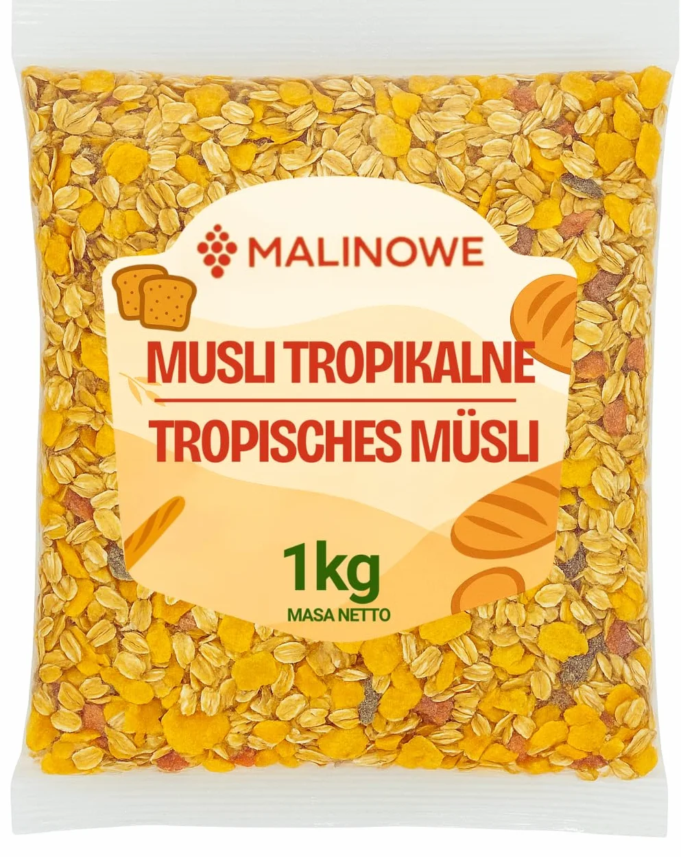 MUSLI TROPIKALNE 1kg Płatki Śniadaniowe