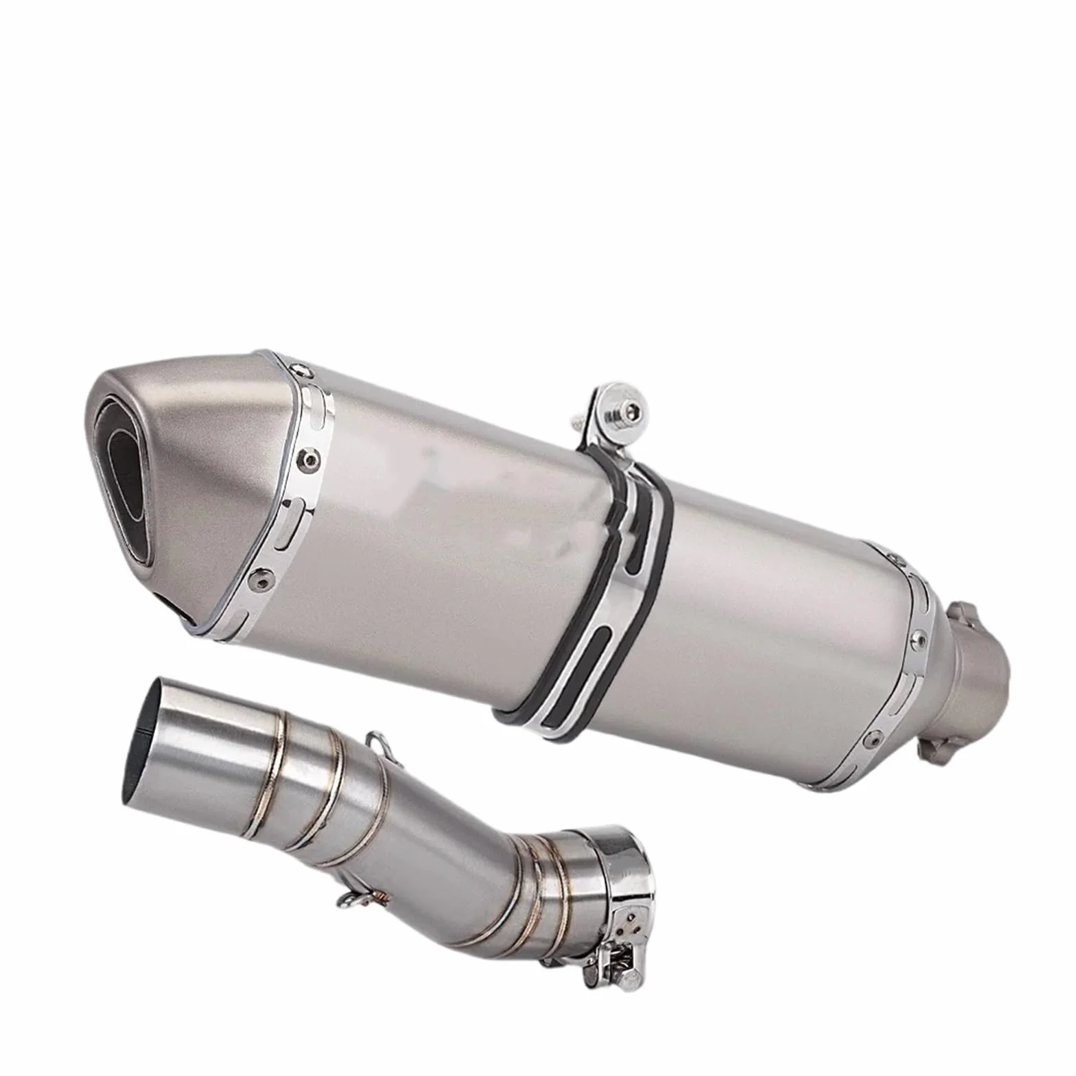rura wydechowa motocyklowy wydech Pasuje Do CBR500R CB500X/F Motocyklowy Układ Wydechowy Zmodyfikowany Tłumik 51mm Rura Z Łączem Środkowym(TYPE-D)
